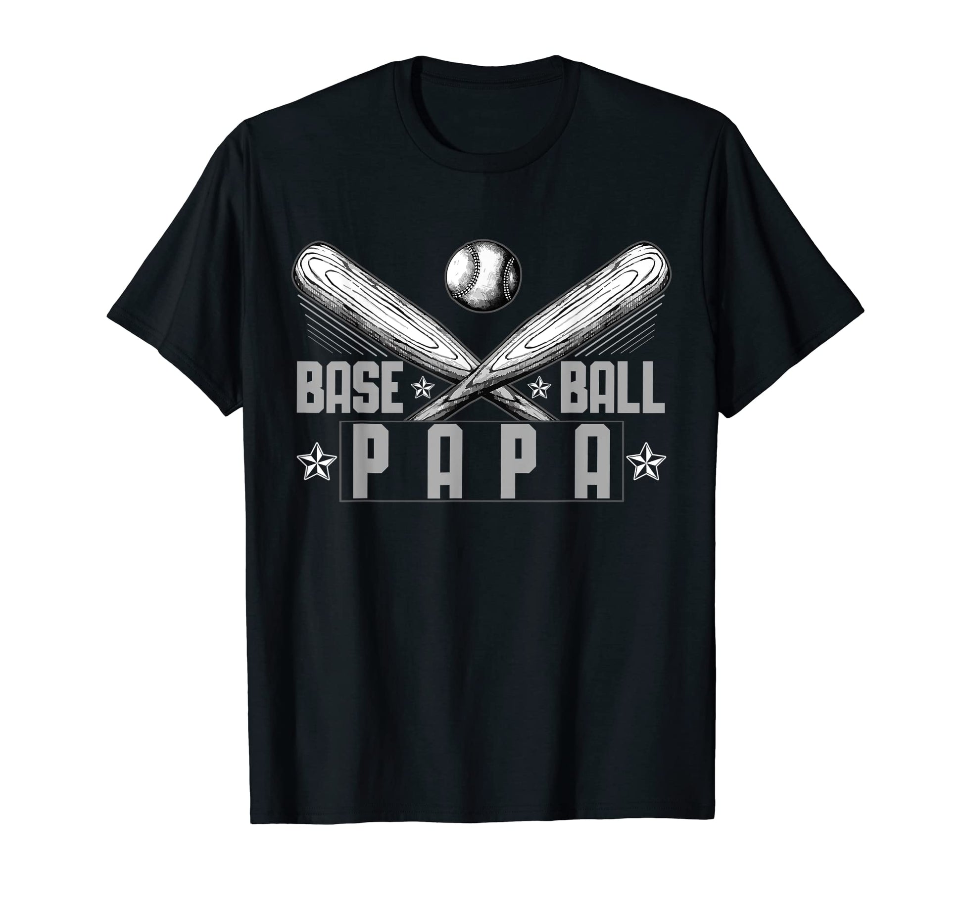 Baseball Papa Sports Dad Baseball Hoodie - Aesthetic Graphic for Adults - T-Shirt, Sweatshirt, Hoodie
