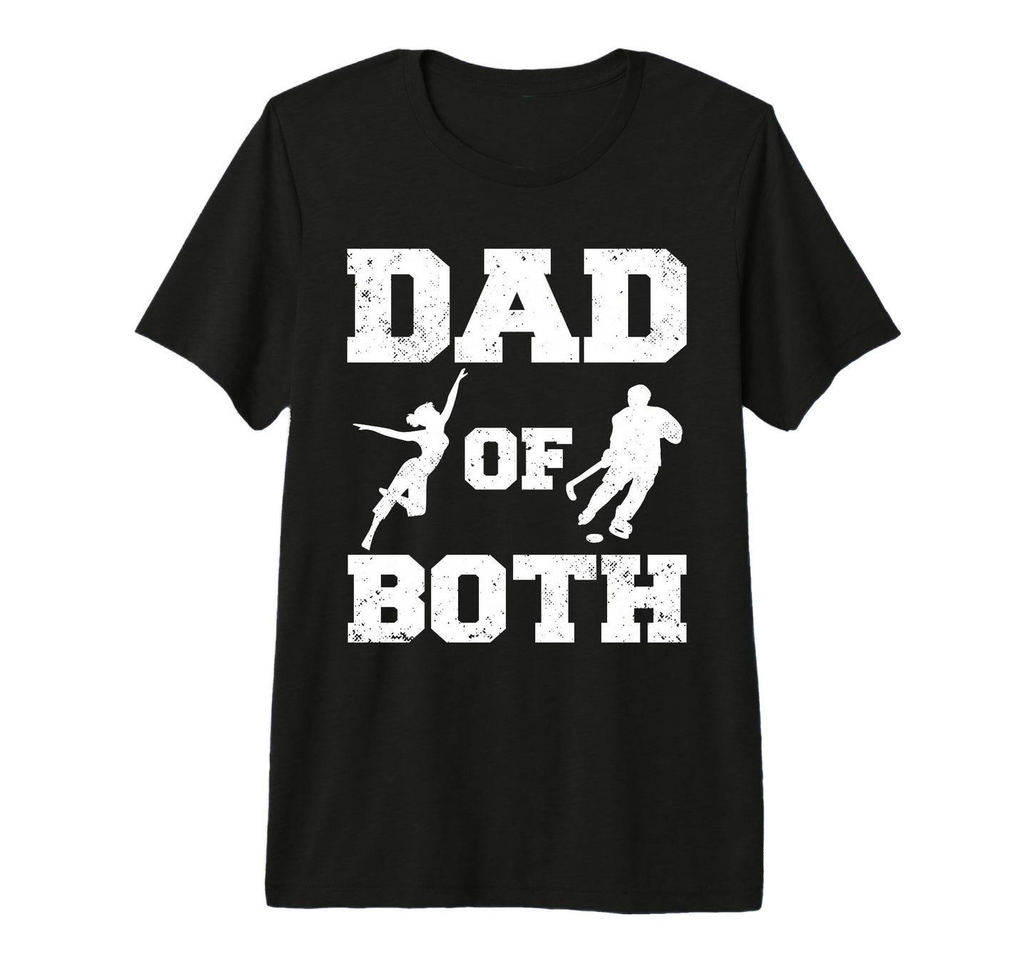 Mens Dad Both Funny Dance Hockey Dad T-Shirt - Unique Graphic for Adults - T-Shirt, Sweatshirt, Hoodie