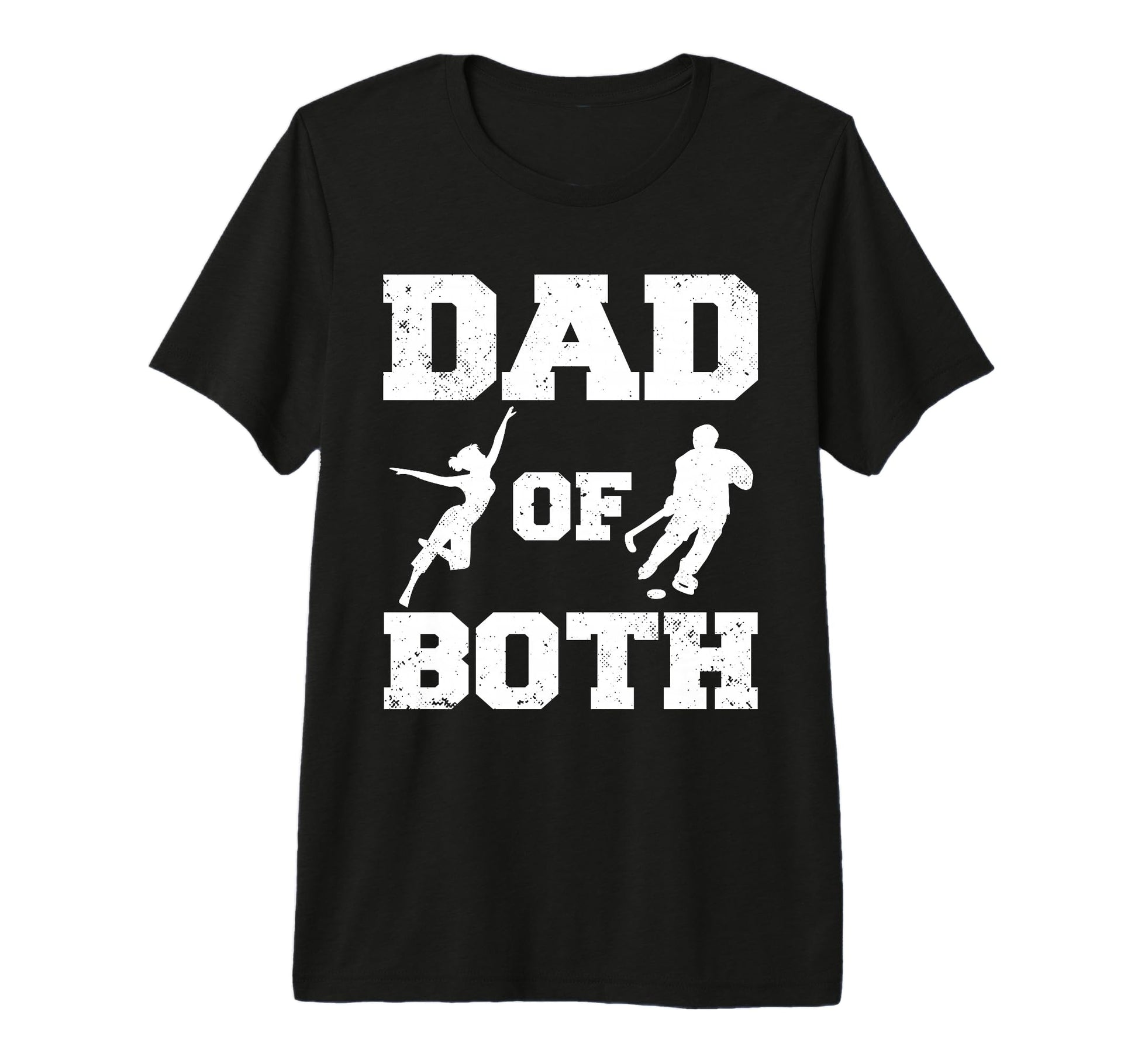 Mens Dad Both Funny Dance Hockey Dad T-Shirt - Unique Graphic for Adults - T-Shirt, Sweatshirt, Hoodie