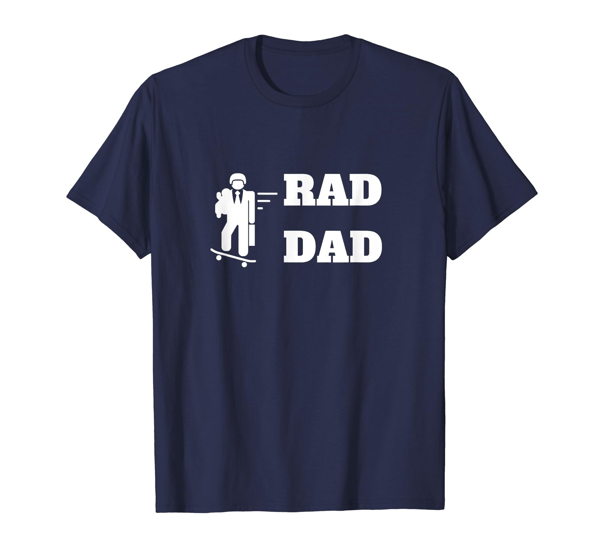 Rad Dad Skateboard Father Papa Awesome T-Shirt - Unique Graphic for Adults - T-Shirt, Sweatshirt, Hoodie