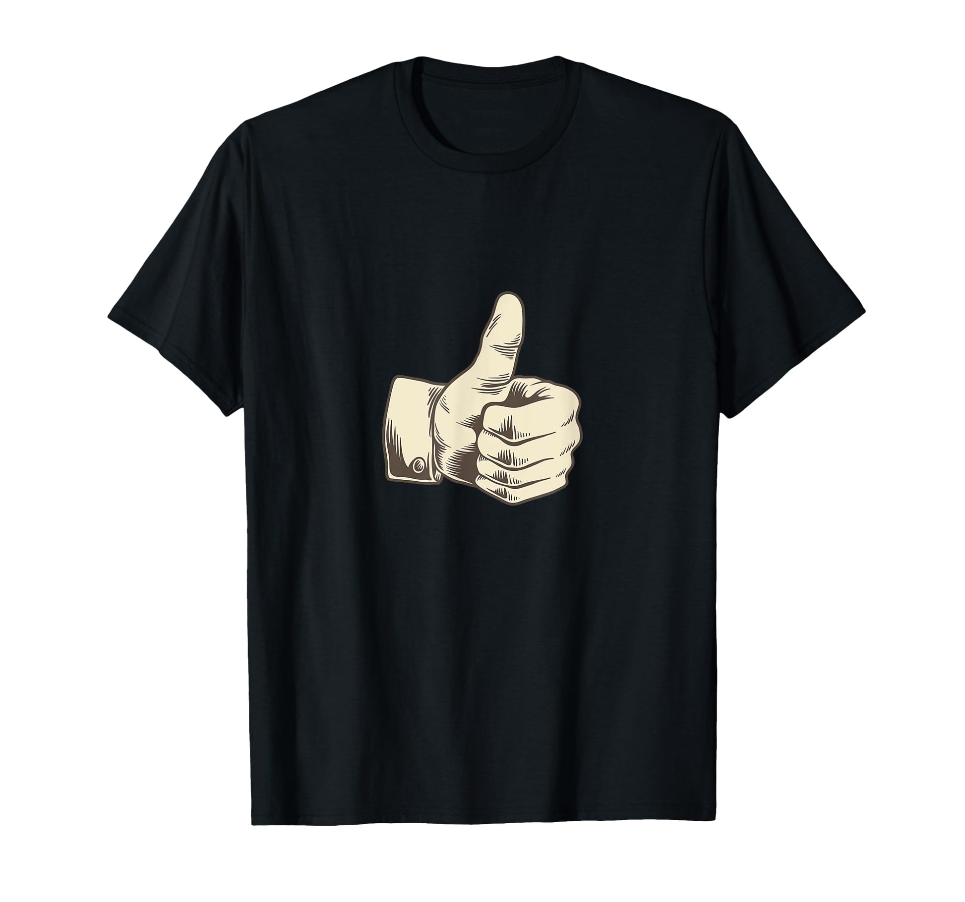 Thumb Up Dauemen Motif Pop Art Hand T-Shirt - Fun Novelty Design Unisex - T-Shirt, Sweatshirt, Hoodie