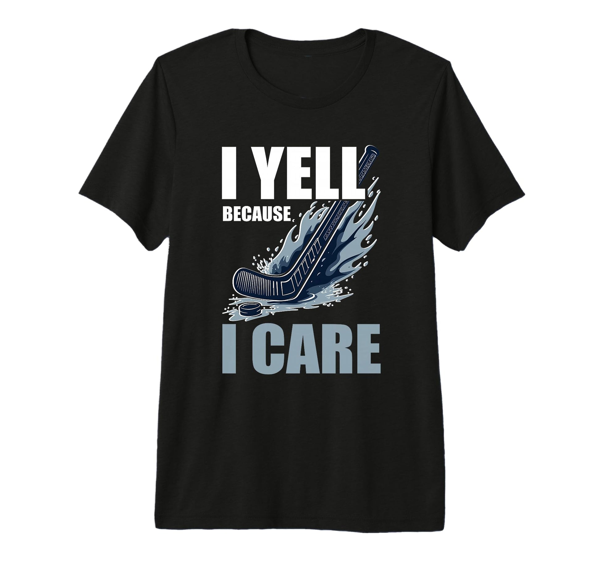 Ice Hockey Dad Tri Blend T-Shirt - Graphic Print for Adults - T-Shirt, Sweatshirt, Hoodie