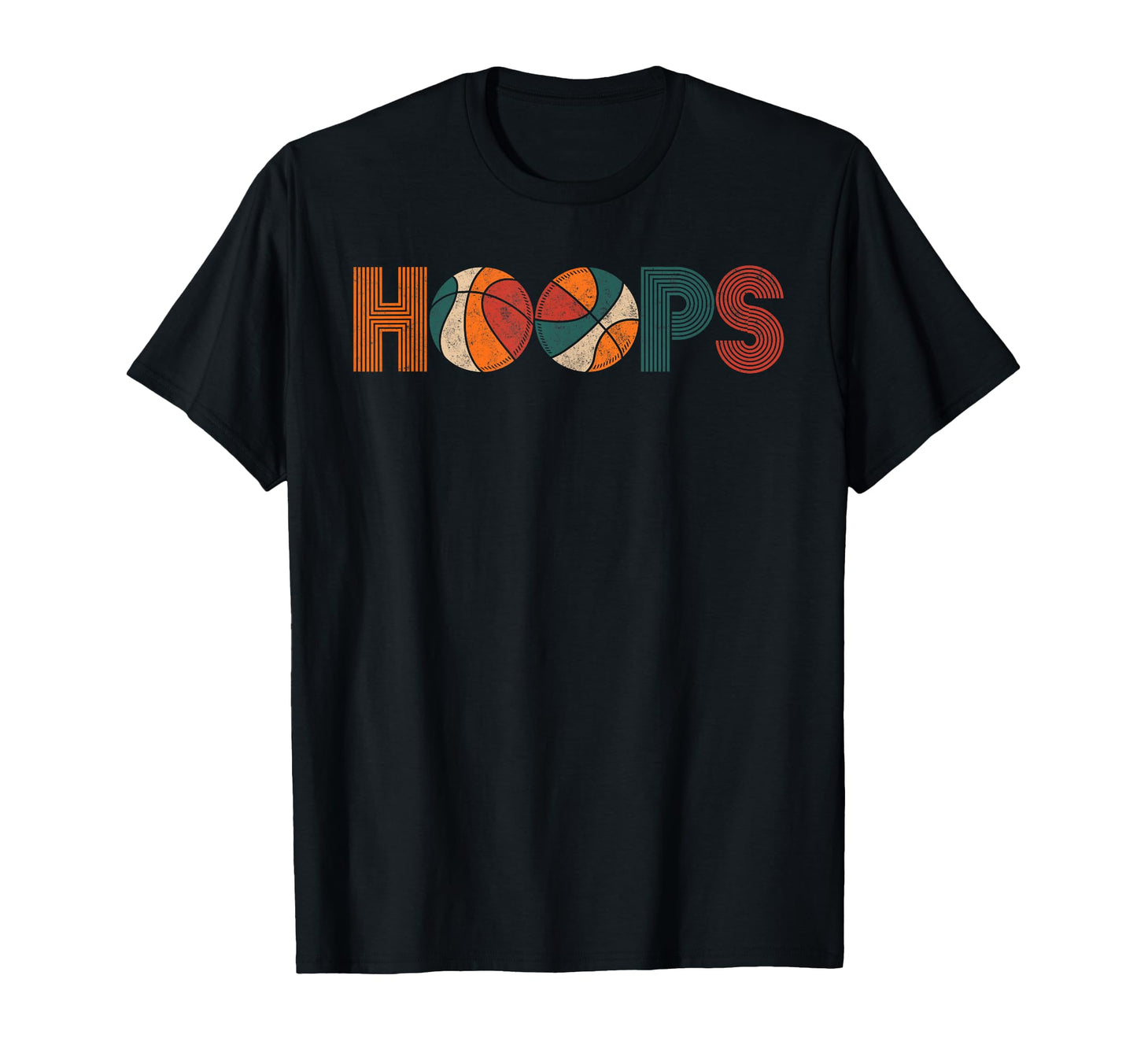 Hoops Basketball Ball Basketball T-Shirt - Minimalist Print for Adults - T-Shirt, Sweatshirt, Hoodie