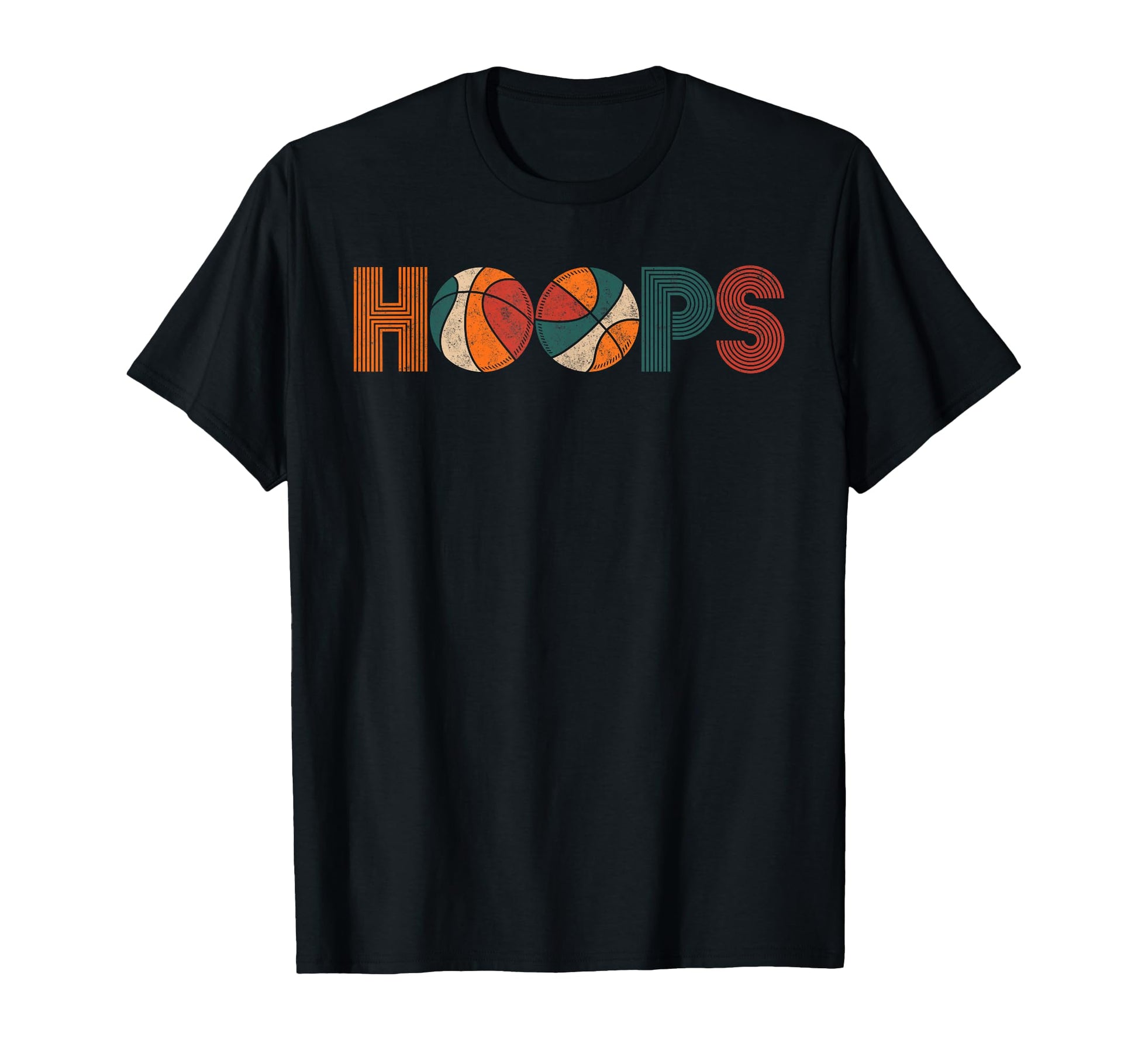 Hoops Basketball Ball Basketball T-Shirt - Minimalist Print for Adults - T-Shirt, Sweatshirt, Hoodie