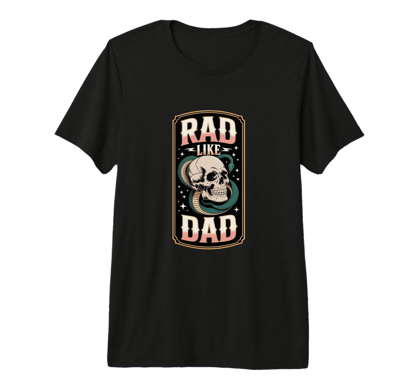 Rad Like Dad Fun All Ages Tri Blend T-Shirt - Graphic Print for Adults - T-Shirt, Sweatshirt, Hoodie