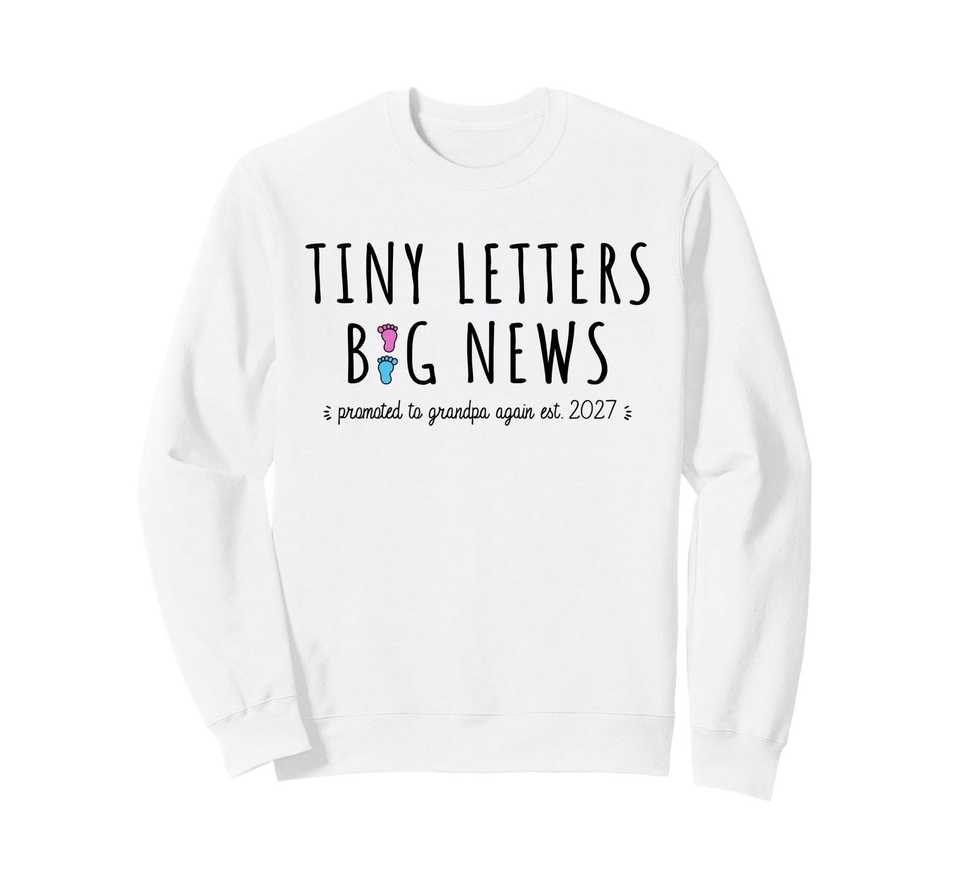 2Nd Time Grandpa Announcement Sweatshirt - Custom Art Print Unisex - T-Shirt, Sweatshirt, Hoodie