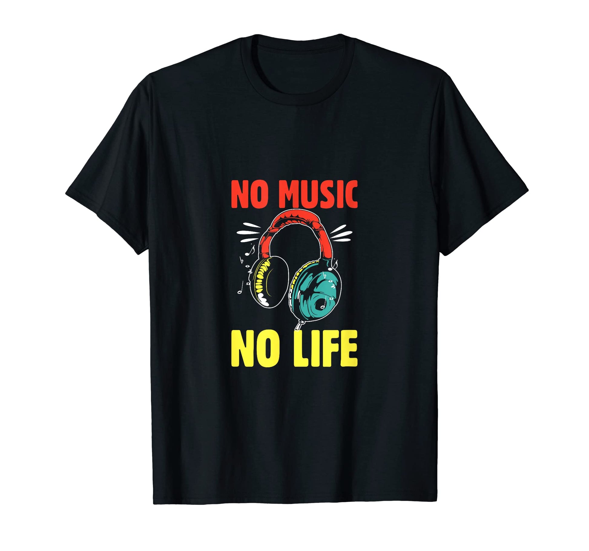 No Music No Life Music Lover Musician T-Shirt - Minimalist Print Men Women - T-Shirt, Sweatshirt, Hoodie