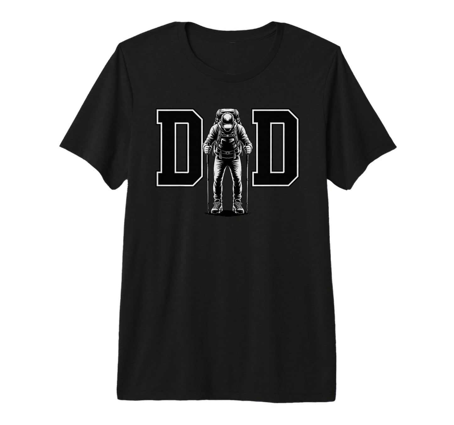 Mens Dad Trail Mountain Hiking Daddy T-Shirt - Graphic Print for Adults - T-Shirt, Sweatshirt, Hoodie