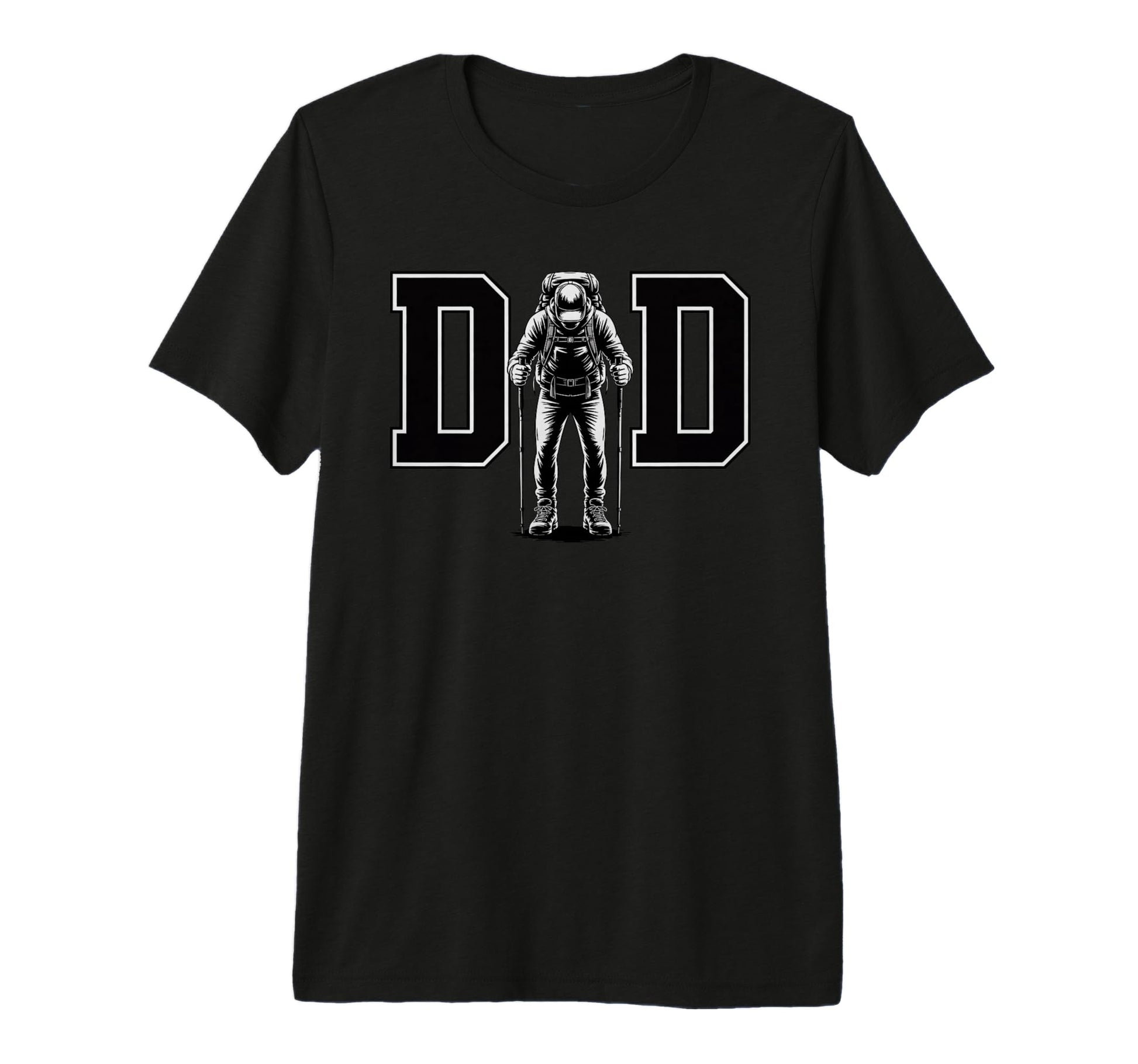 Mens Dad Trail Mountain Hiking Daddy T-Shirt - Graphic Print for Adults - T-Shirt, Sweatshirt, Hoodie