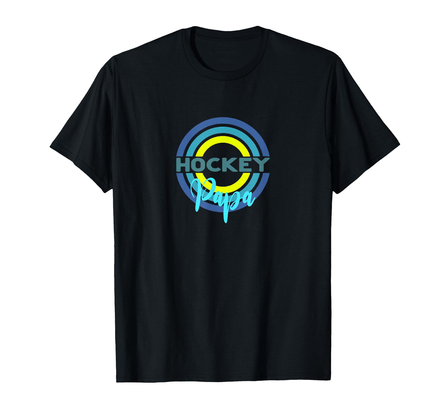 Hockey Papa Modern Hockey Circles T-Shirt - Unique Graphic Unisex - T-Shirt, Sweatshirt, Hoodie