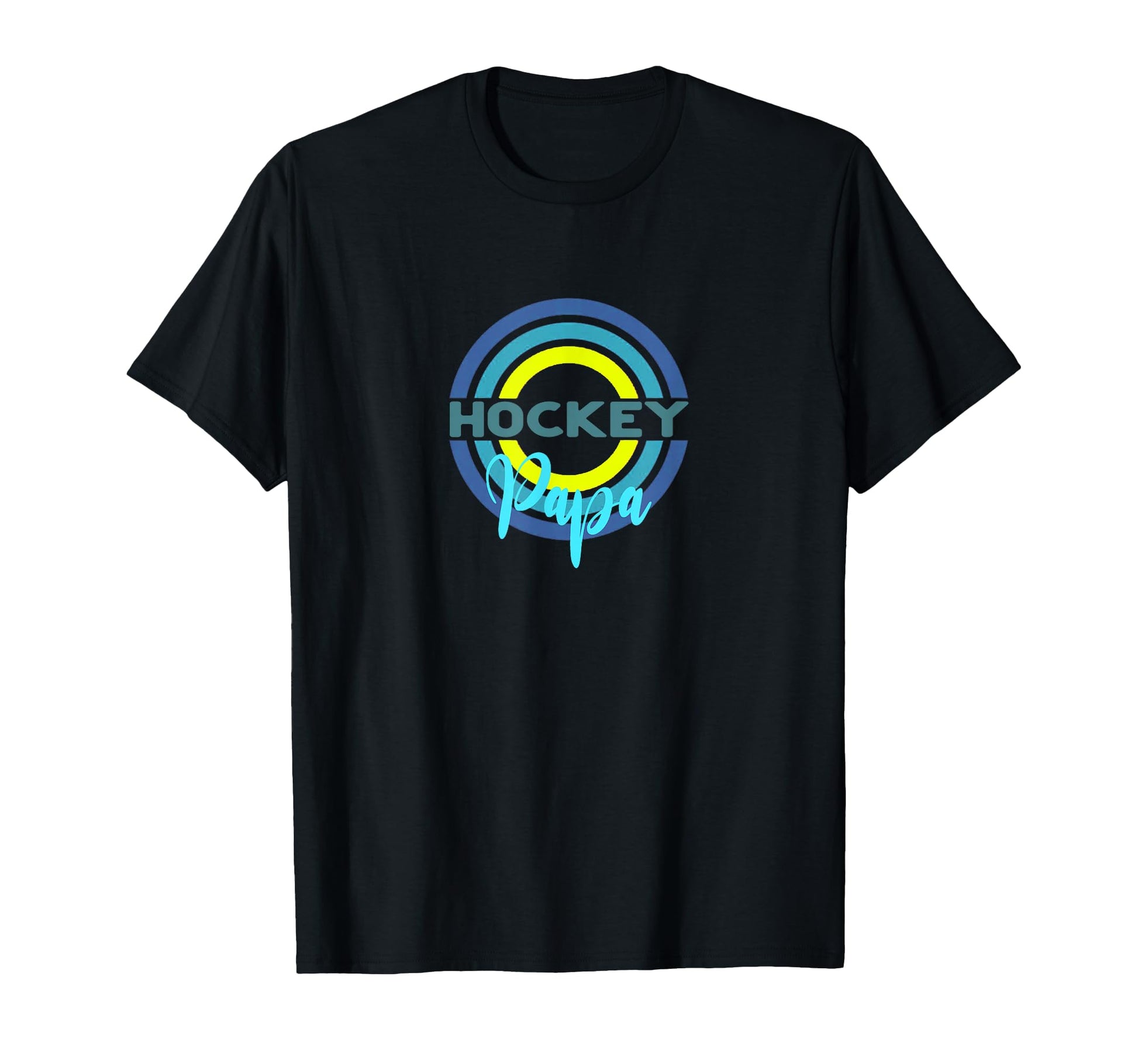 Hockey Papa Modern Hockey Circles T-Shirt - Unique Graphic Unisex - T-Shirt, Sweatshirt, Hoodie