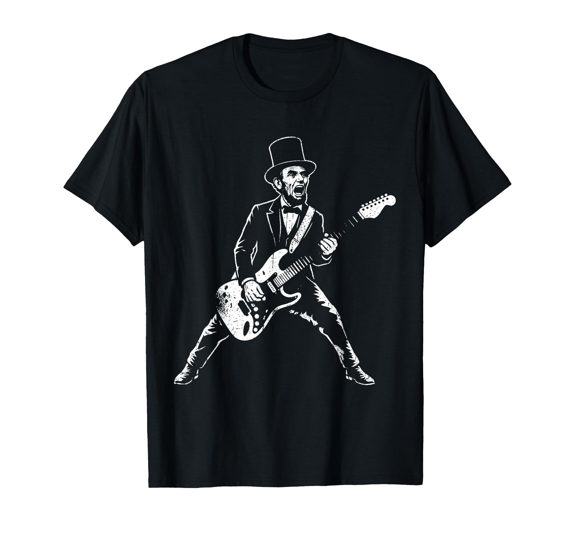 Funny Abraham Lincoln Playing T-Shirt - Streetwear Style for Adults - T-Shirt, Sweatshirt, Hoodie
