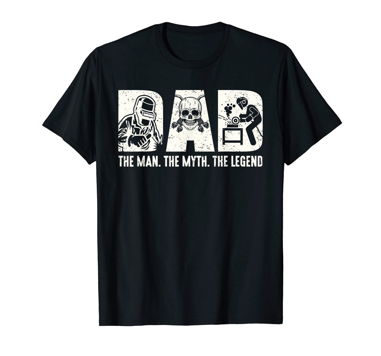 Funny Welder Welding Dad Myth Legend T-Shirt - Custom Art Print Unisex - T-Shirt, Sweatshirt, Hoodie