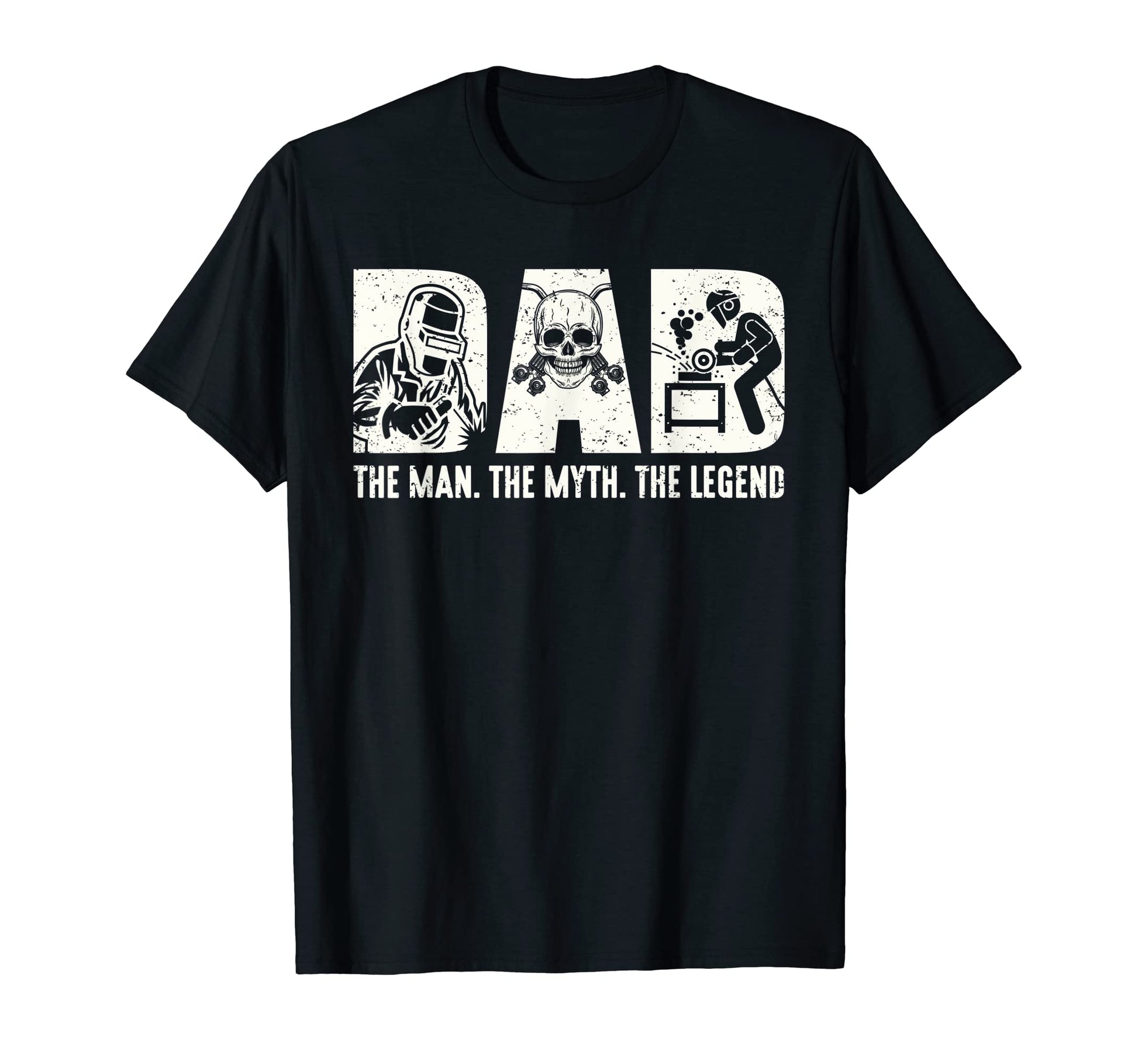 Funny Welder Welding Dad Myth Legend T-Shirt - Custom Art Print Unisex - T-Shirt, Sweatshirt, Hoodie