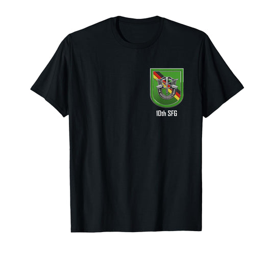 10Th Special Forces Group Beret Flash T-Shirt - Streetwear Style Unisex - T-Shirt, Sweatshirt, Hoodie