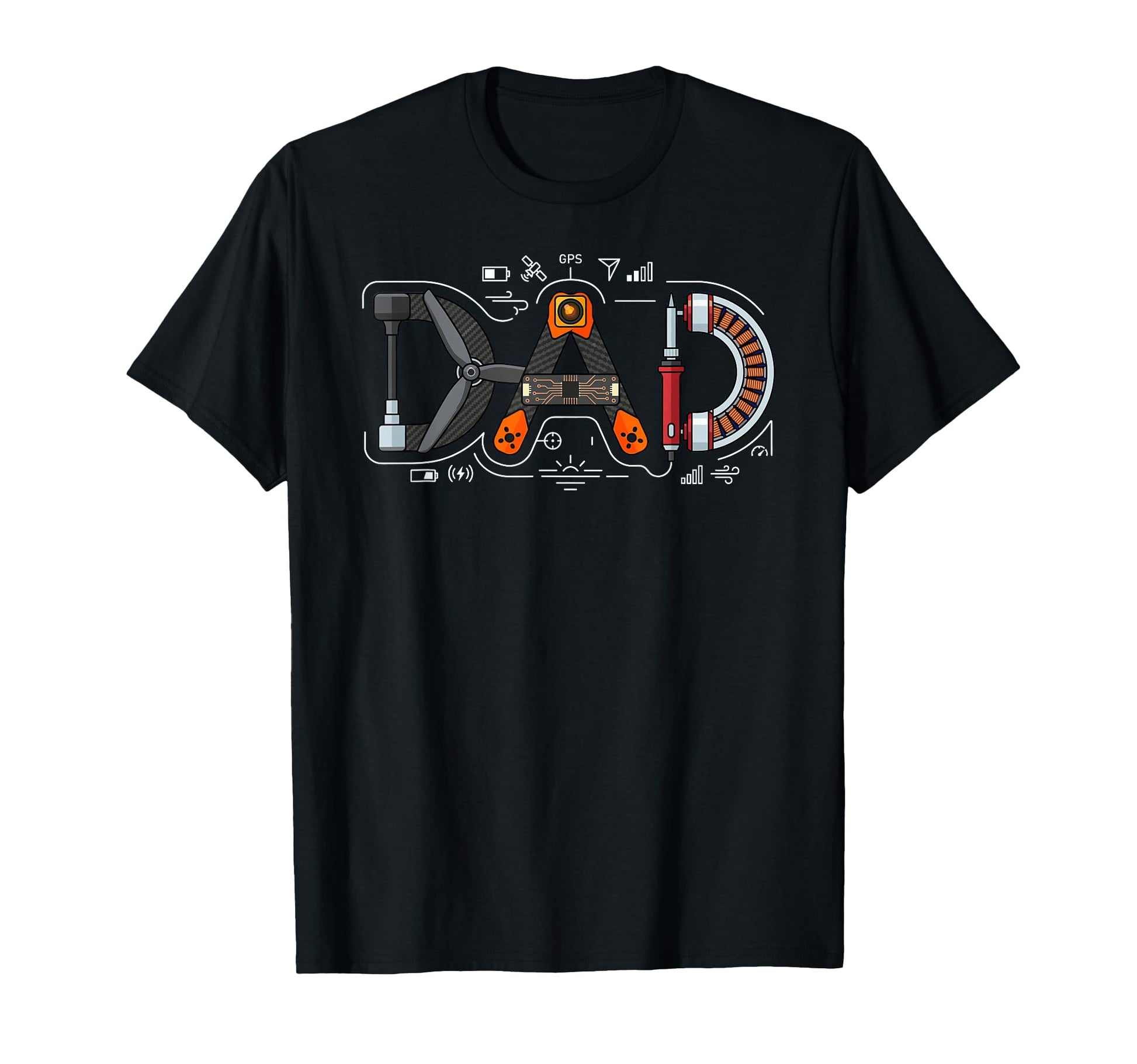 Fpv Drone Pilot Tech Dad Quadcopter T-Shirt - Unique Graphic Men Women - T-Shirt, Sweatshirt, Hoodie