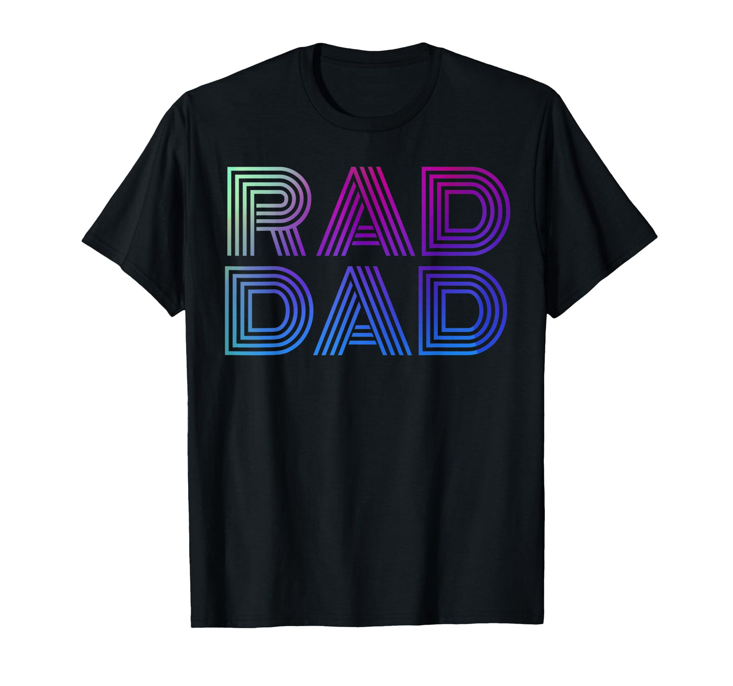 Mens Rad Dad 1980S Fathers Day T-Shirt - Minimalist Print Unisex - T-Shirt, Sweatshirt, Hoodie