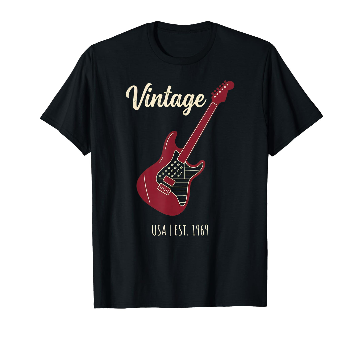 American Flag Guitar Player Guitarist T-Shirt - Novelty Apparel for Adults - T-Shirt, Sweatshirt, Hoodie