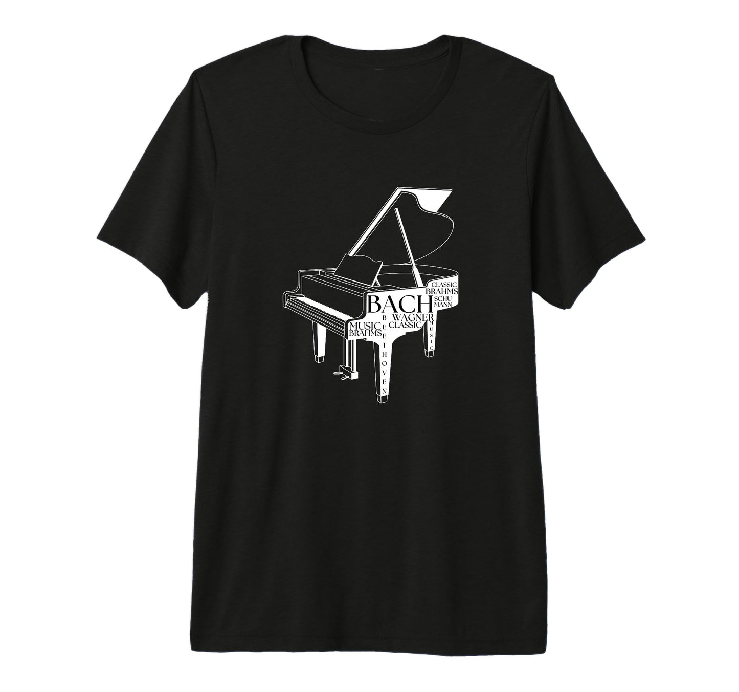Piano Teacher Music Lover Musician T-Shirt - Fun Novelty Design for Adults - T-Shirt, Sweatshirt, Hoodie
