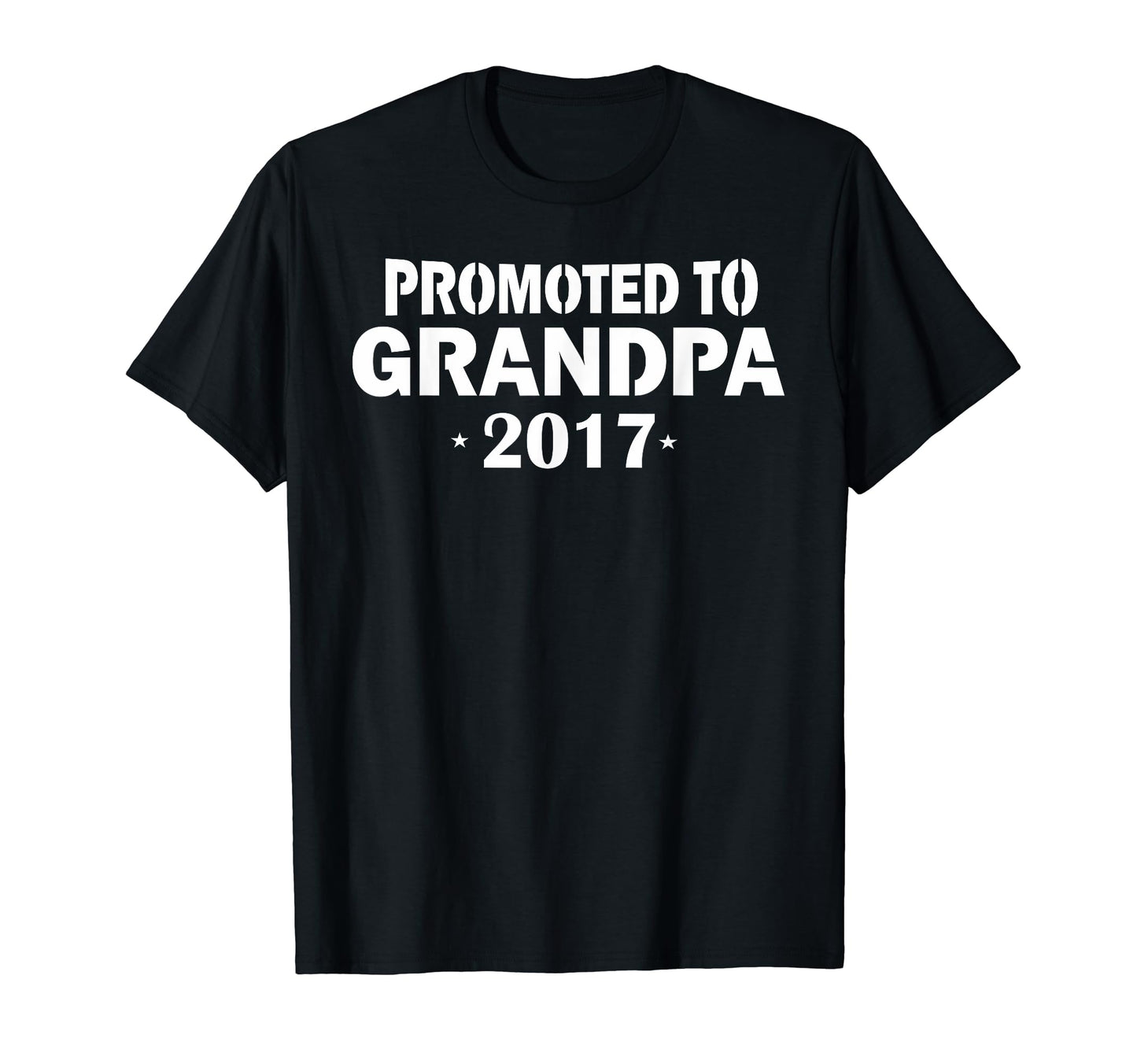 Promoted To Grandpa 2017 Grandparents T-Shirt - Aesthetic Graphic Unisex - T-Shirt, Sweatshirt, Hoodie