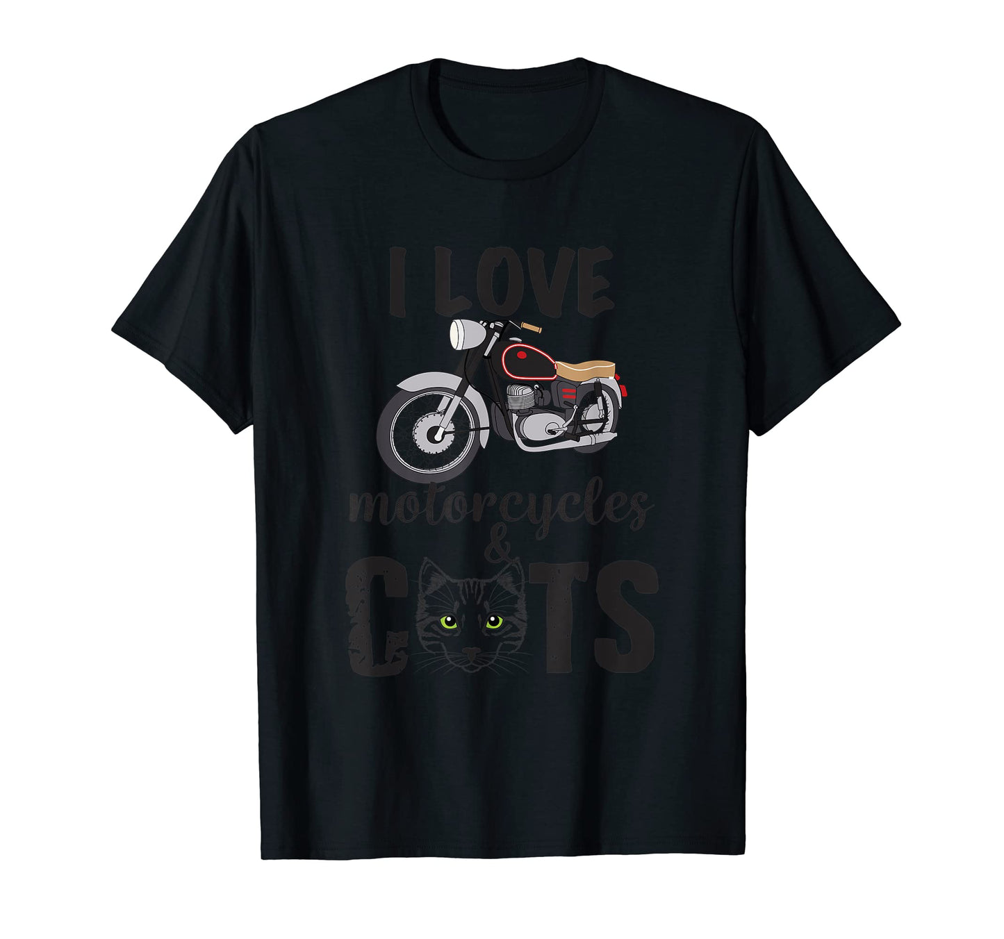Biker Shirts Cats Motorcycles Tees T-Shirt - Streetwear Style for Adults - T-Shirt, Sweatshirt, Hoodie