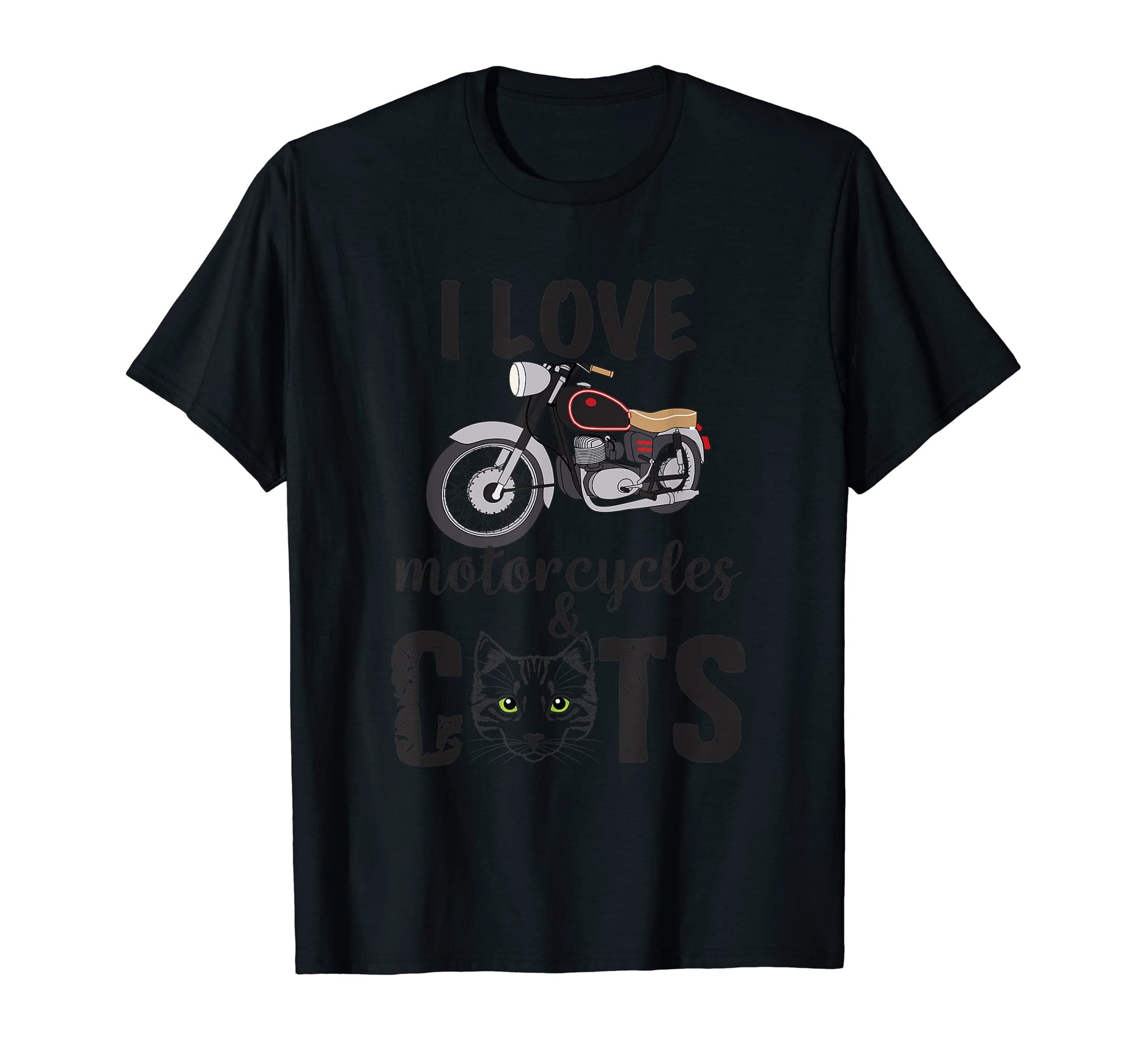 Biker Shirts Cats Motorcycles Tees T-Shirt - Streetwear Style for Adults - T-Shirt, Sweatshirt, Hoodie