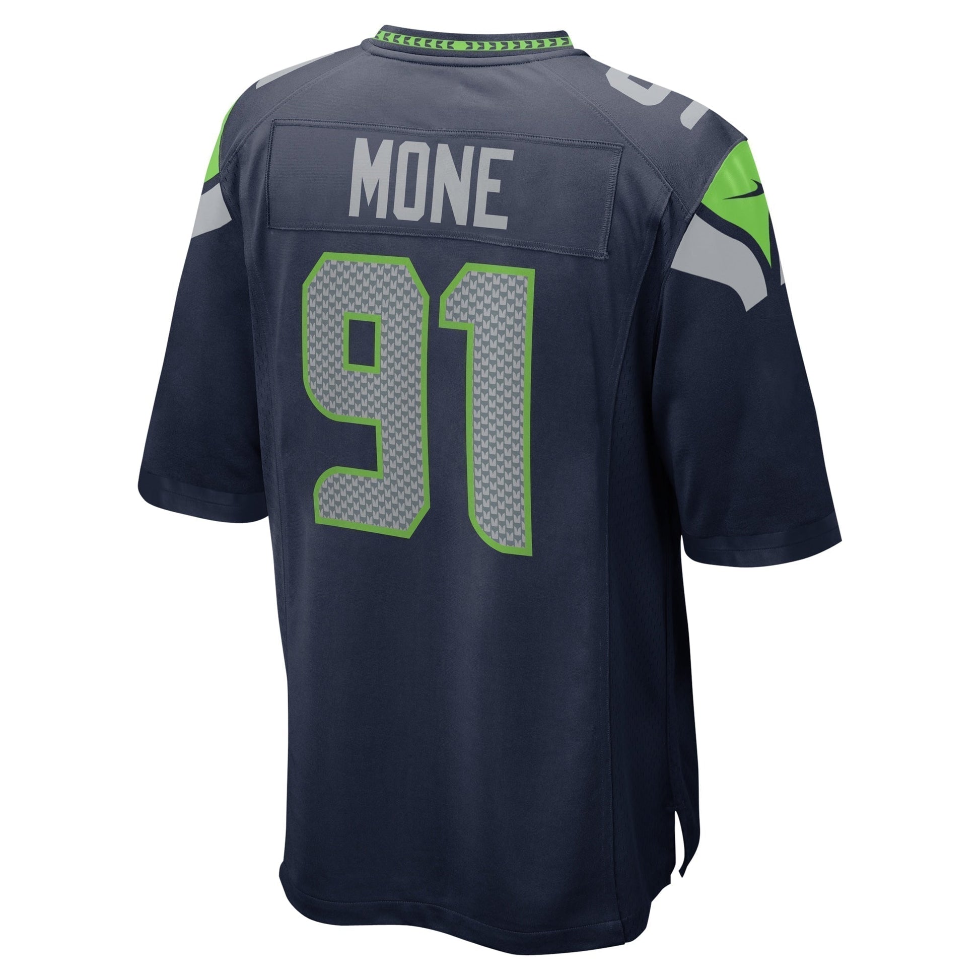 Bryan Mone Seattle Seahawks Game Jersey - College Navy football jersey product view 3