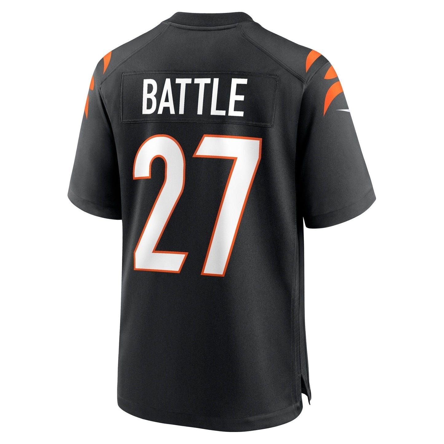 Jordan Battle Cincinnati Bengals Team Game Jersey - Black football jersey product view 3
