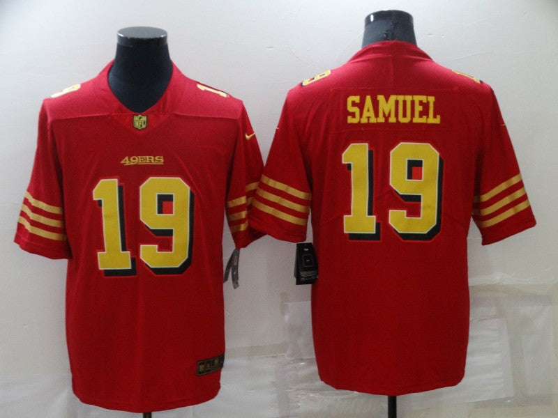 Men's San Francisco 49ers Deebo Samuel Red Player Jersey football jersey product view 1