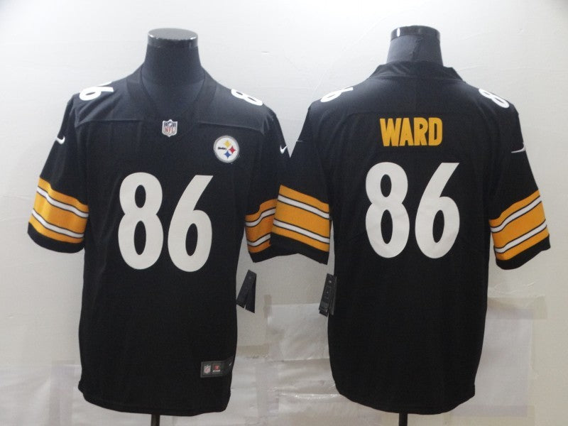Men's Pittsburgh Steelers Hines Ward Black Game Jersey football jersey product view 1