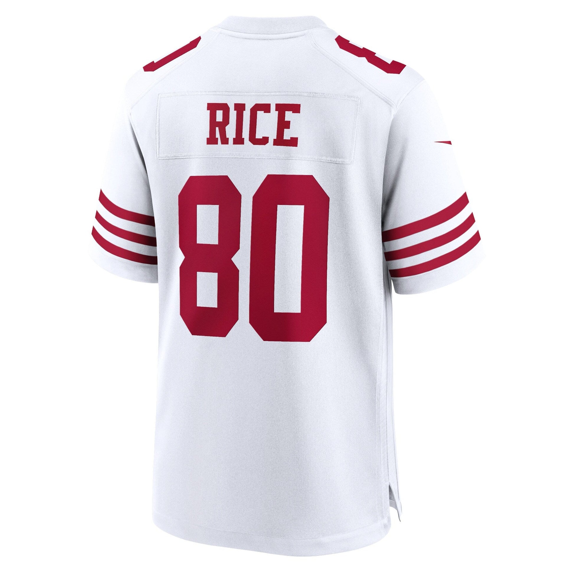 Jerry Rice San Francisco 49ers Retired Game Jersey - White football jersey product view 3