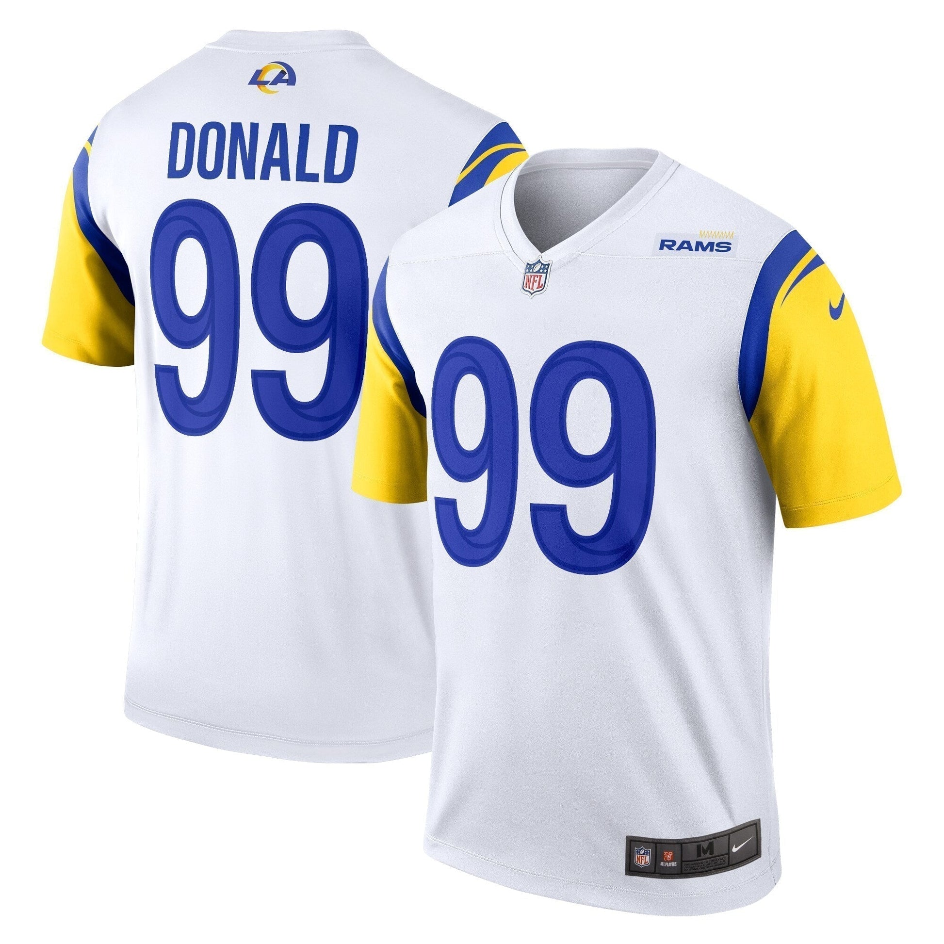 Aaron Donald Los Angeles Rams Legend Jersey - White football jersey product view 1