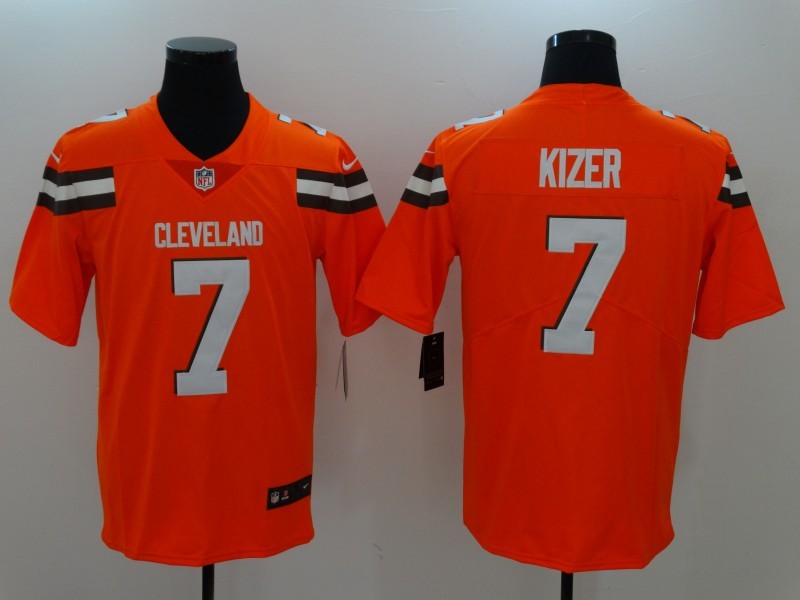 Men's Cleveland Browns DeShone Kizer Orange Game Jersey football jersey product view 1