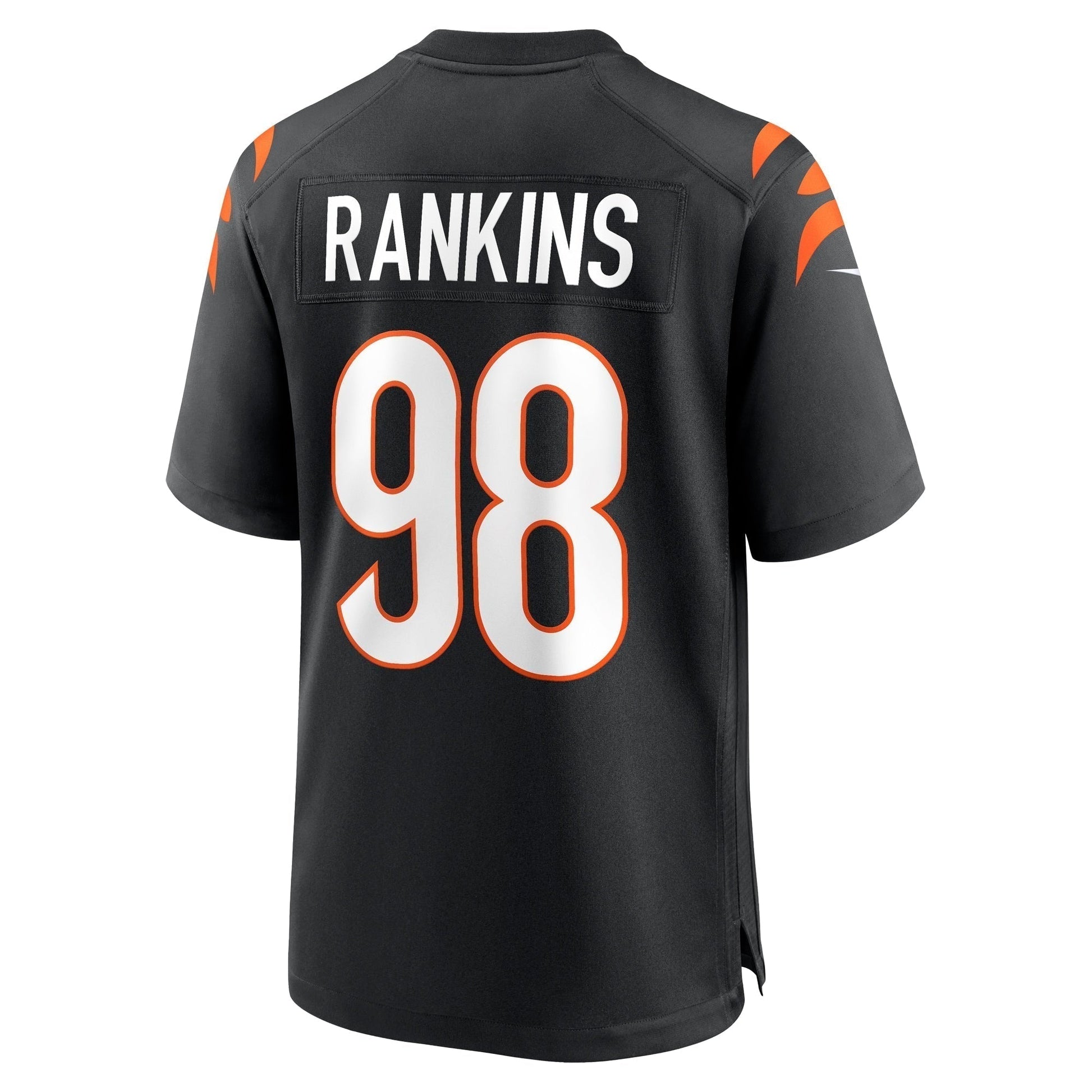 Sheldon Rankins Cincinnati Bengals Game Jersey - Black football jersey product view 3