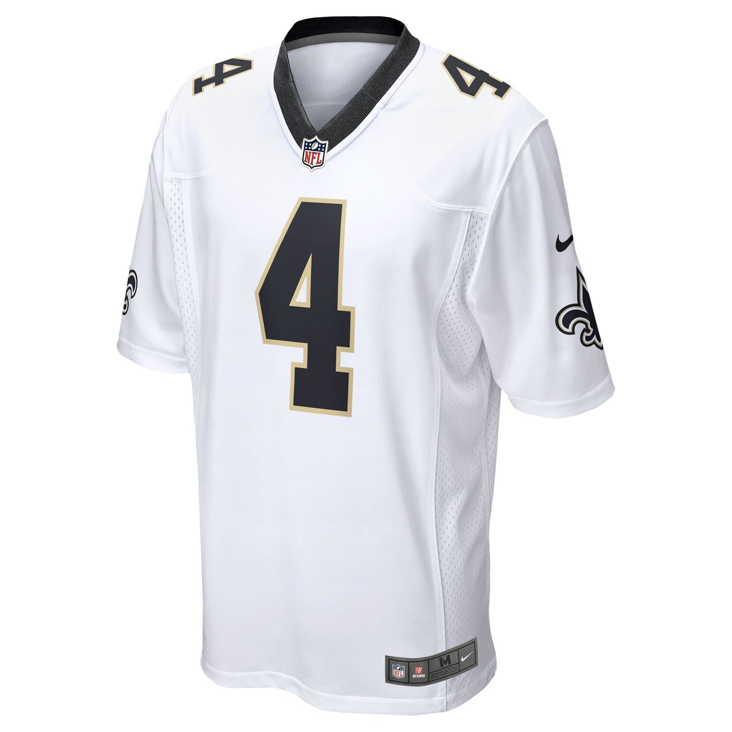 Derek Carr New Orleans Saints Game Jersey - White football jersey product view 2