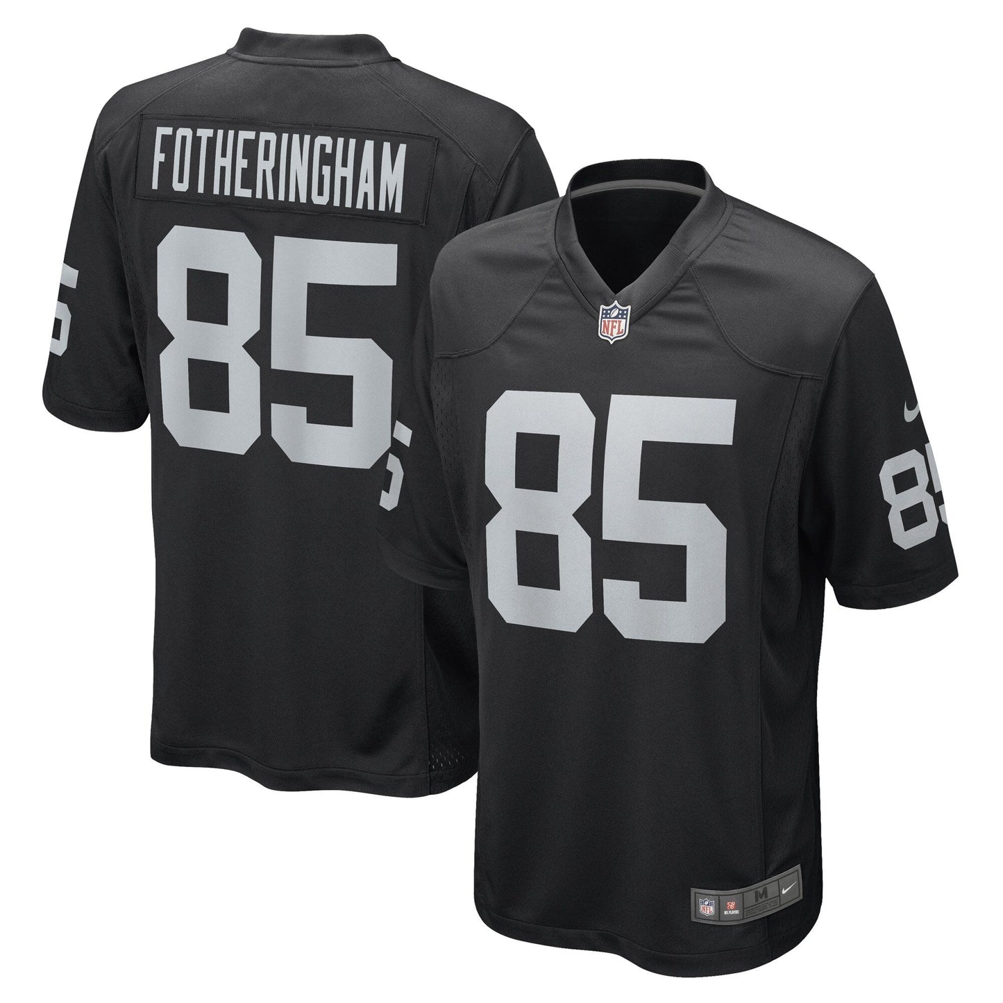 Cole Fotheringham Las Vegas Raiders Game Jersey - Black football jersey product view 1