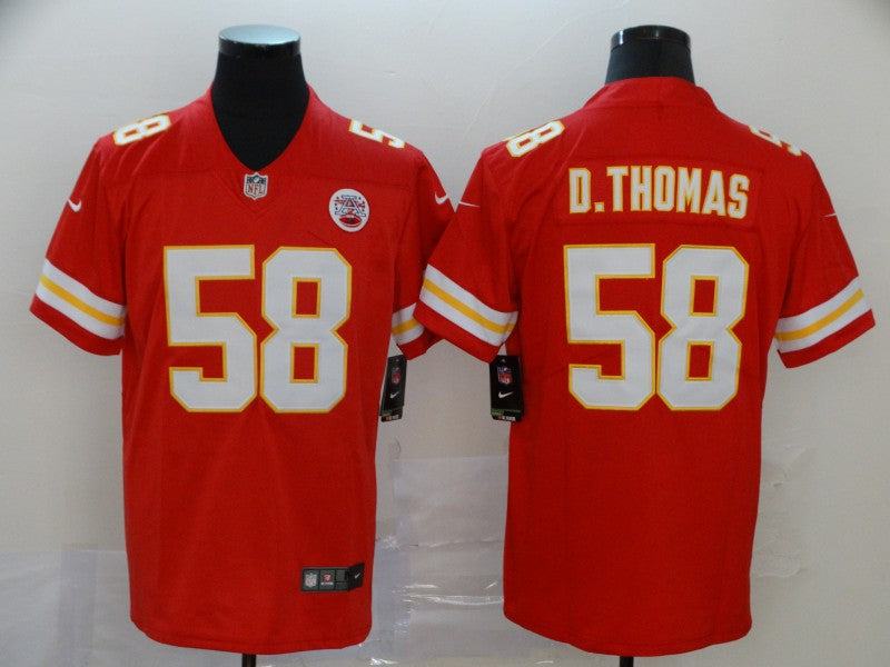 Men's Kansas City Chiefs Derrick Thomas #58 Red Game Jersey1 football jersey product view 1