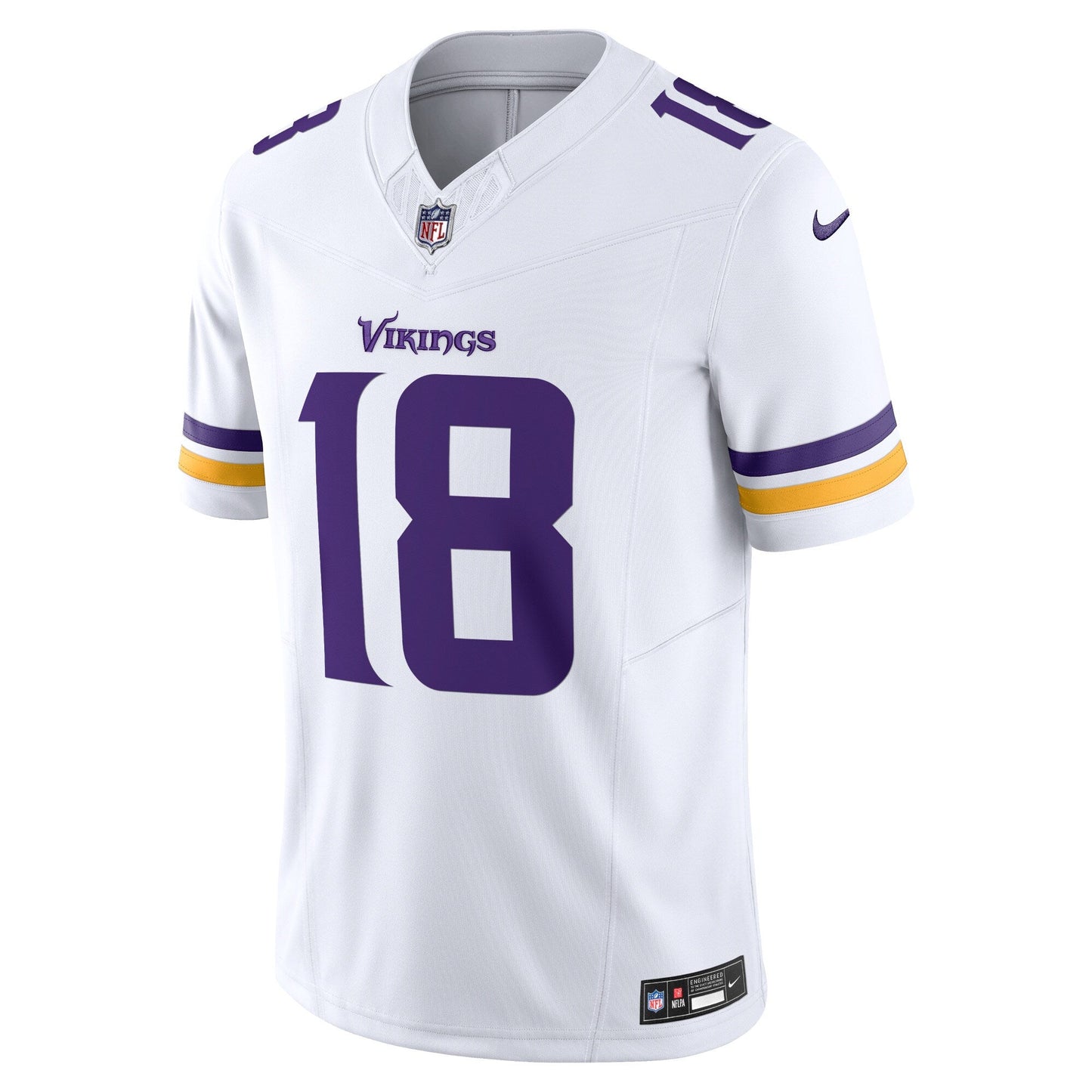 Justin Jefferson Minnesota Vikings Vapor F.U.S.E. Limited Jersey - White football jersey product view 2
