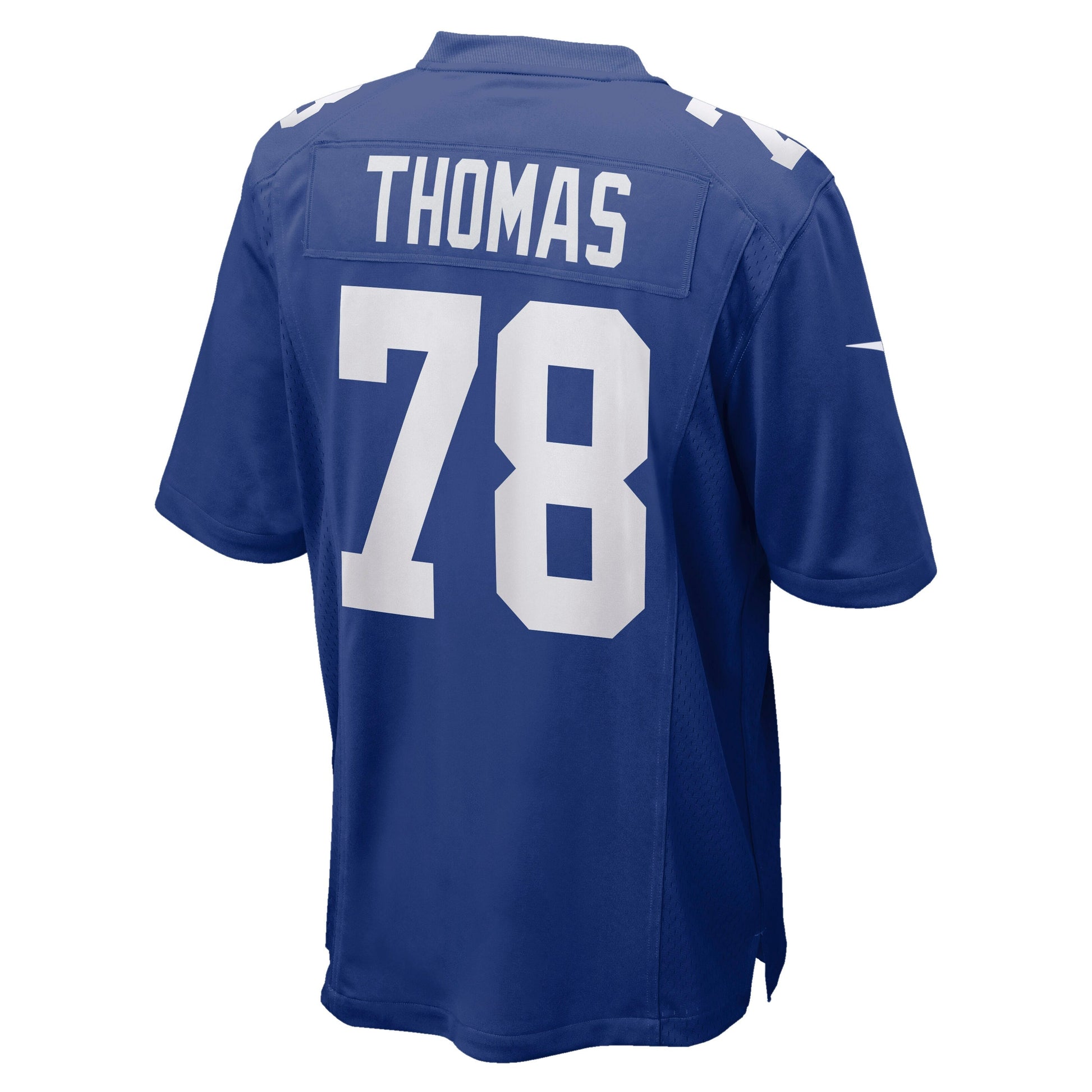 Andrew Thomas New York Giants Game Jersey - Royal football jersey product view 3