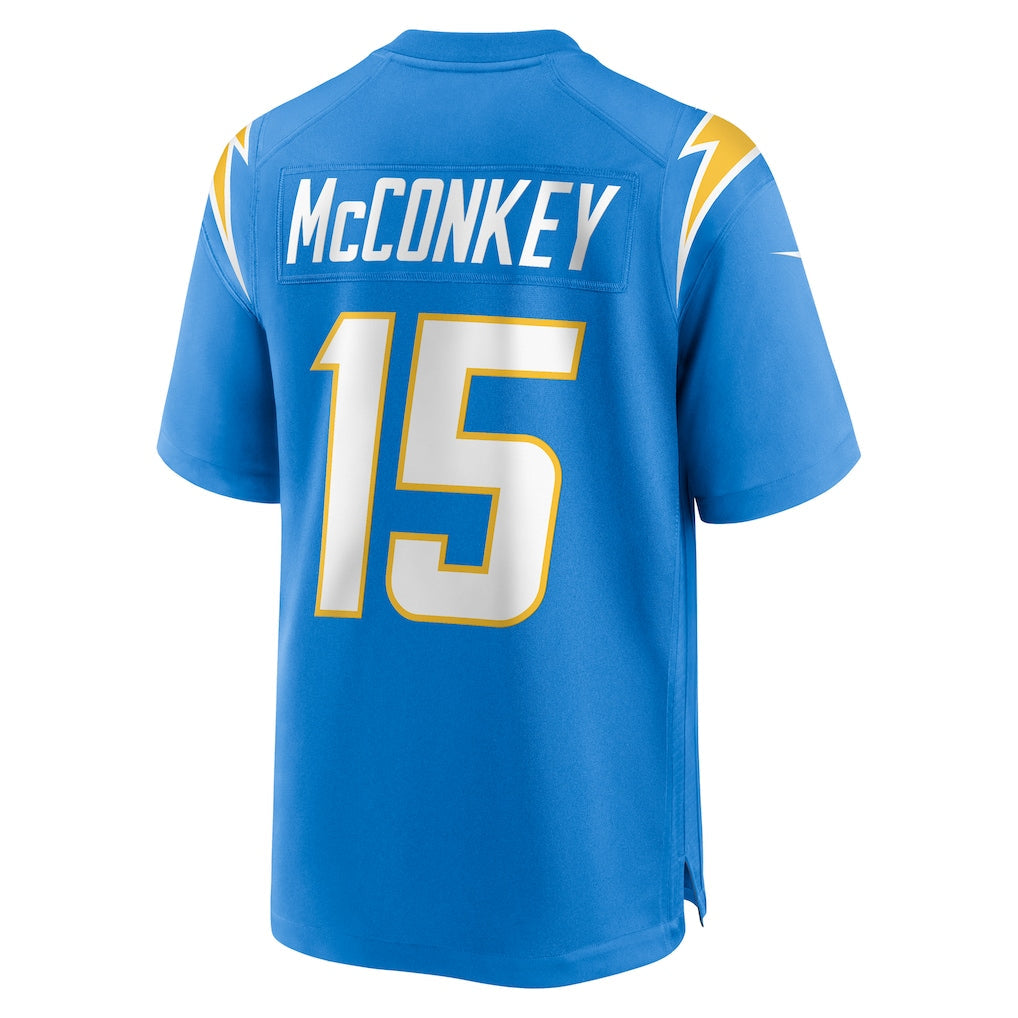 LA.Chargers #15 Ladd McConkey Powder Blue Player Game Jersey football jersey product view 1