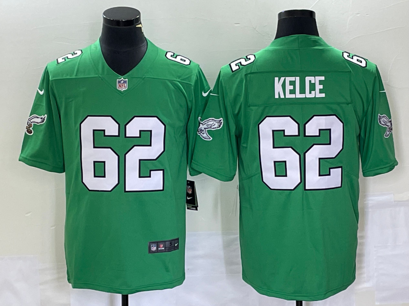 Men's Philadelphia Eagles Jason Kelce Jersey-green football jersey product view 1