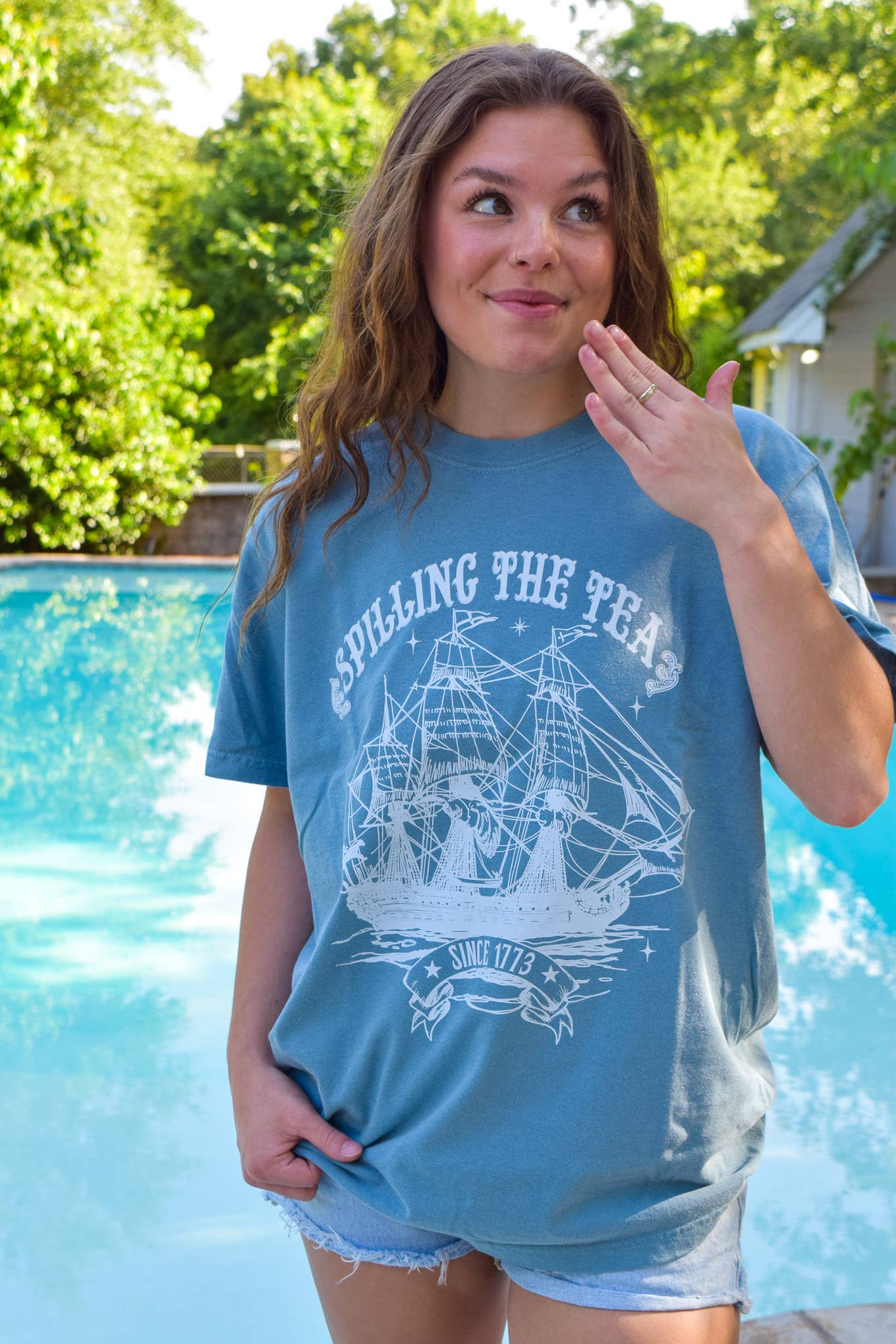 Spilling the Tea Unisex T-shirt, Sweatshirt, Hoodie, Long Sleeve Tee - T-Shirt, Sweatshirt, Hoodie