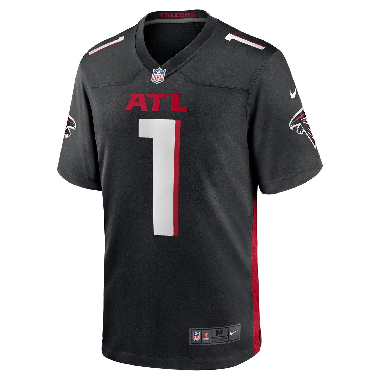 Darnell Mooney Atlanta Falcons Team Game Jersey - Black football jersey product view 2