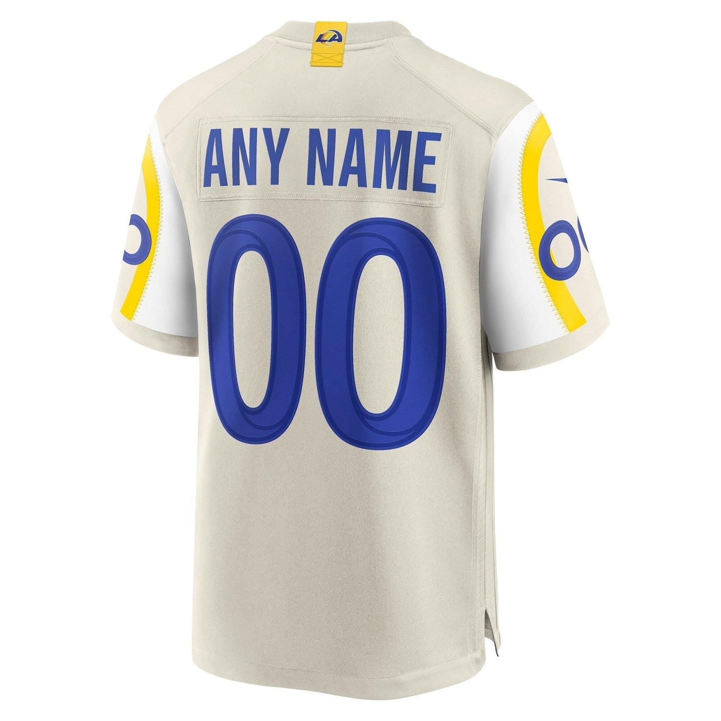 Los Angeles Rams Custom Game Jersey - Bone football jersey product view 3