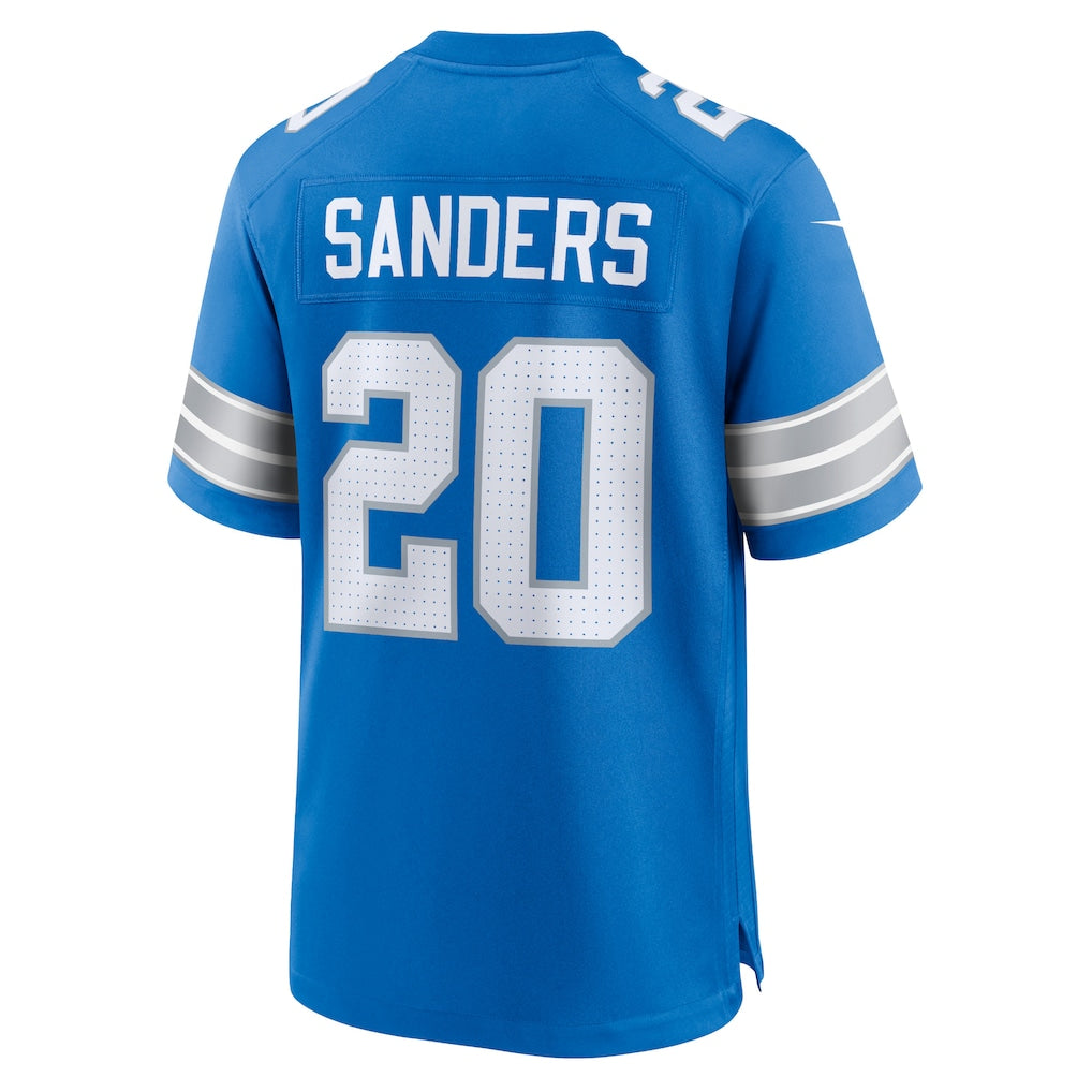 D.Lions #20 Barry Sanders Blue Retired Player Game Jersey football jersey product view 1