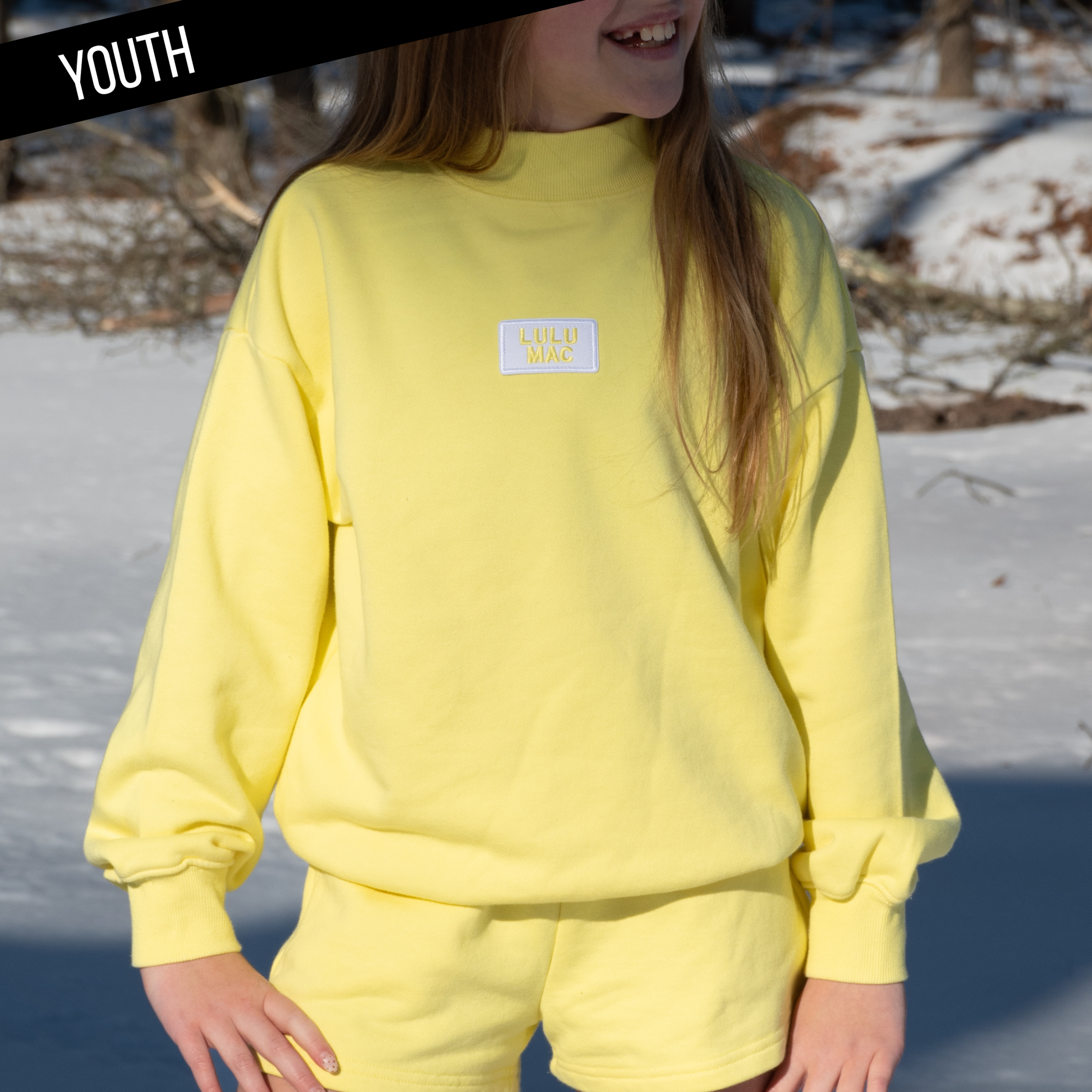 KD-TP-1001 Kid Longsleeve Terry Cloth Top-Yellow Unisex T-shirt, Sweatshirt, Hoodie, Long Sleeve Tee - T-Shirt, Sweatshirt, Hoodie