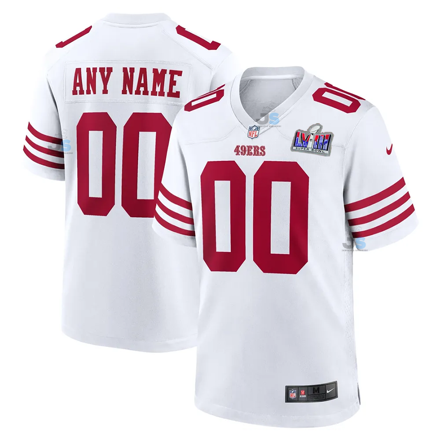 Custom San Francisco 49ers Super Bowl 2024 Jersey football jersey product view 1