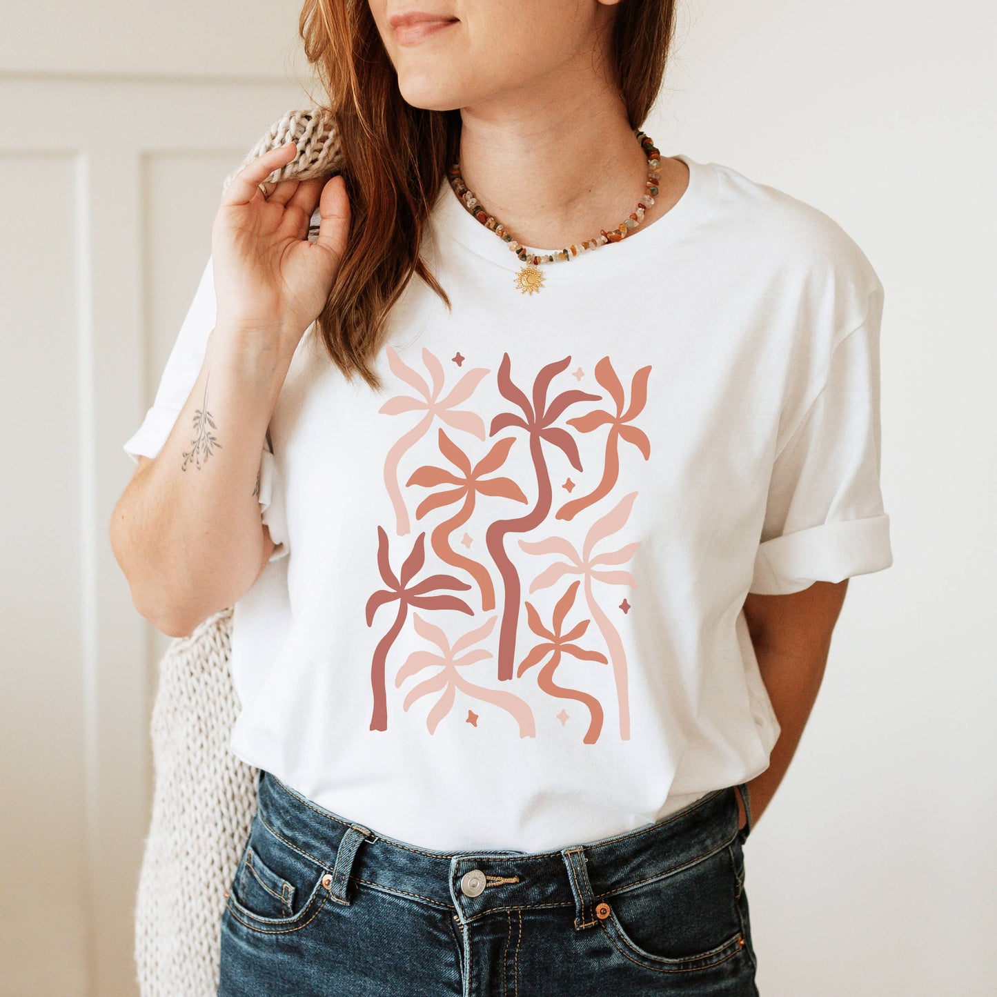 Groovy Palm Trees Tee | Sizes XS-2XL Unisex T-shirt, Sweatshirt, Hoodie, Long Sleeve Tee - T-Shirt, Sweatshirt, Hoodie