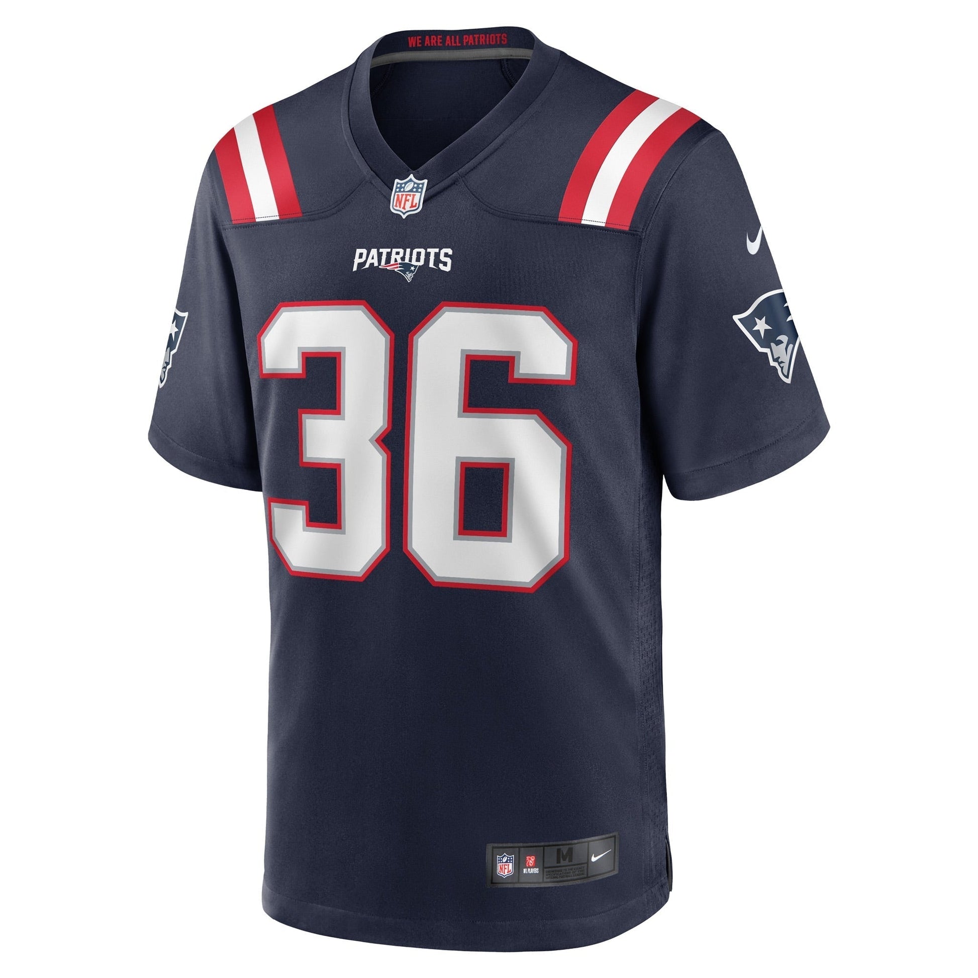 Kevin Harris New England Patriots Game Jersey - Navy football jersey product view 2