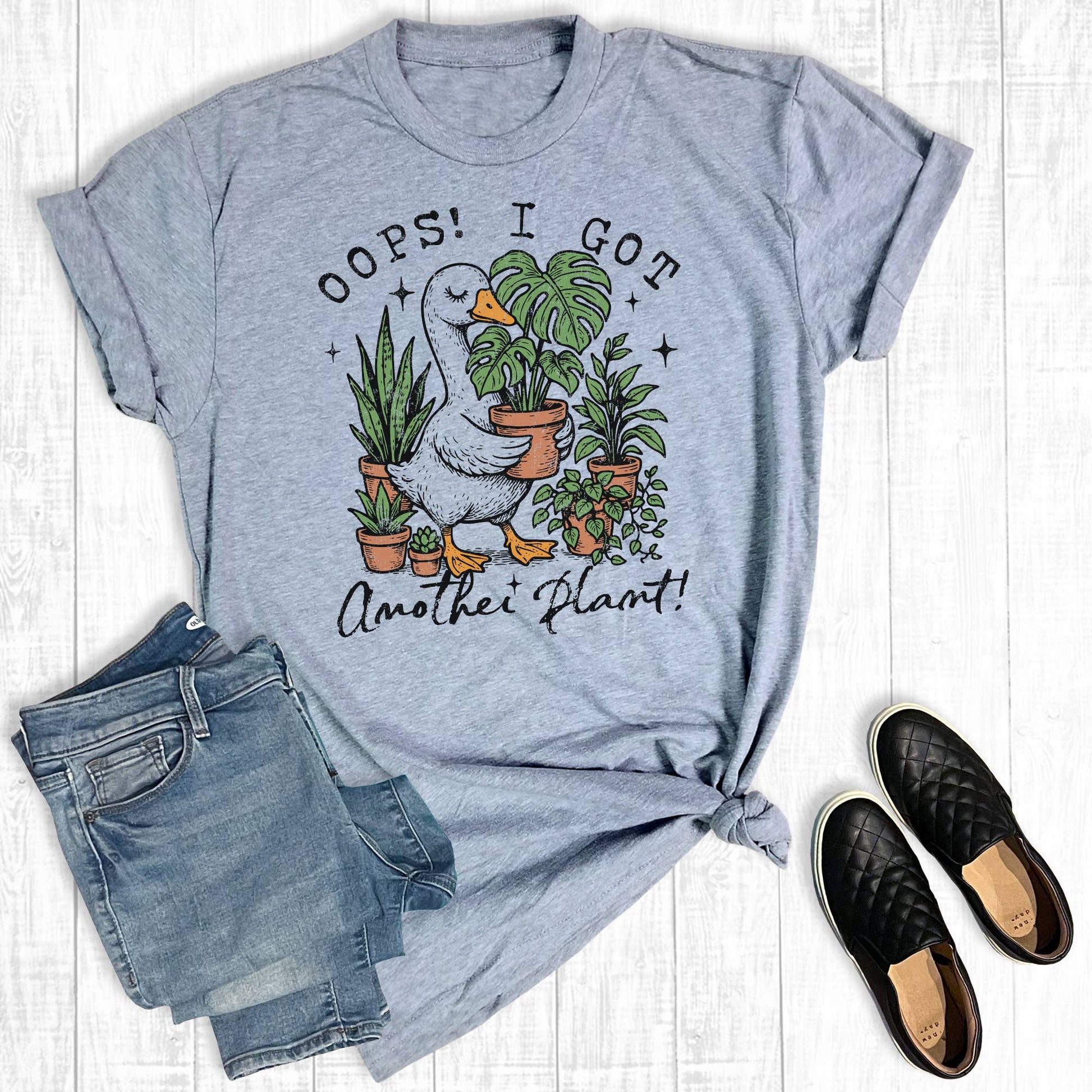 Funny Oops I Got Another Plant Graphic Tee Unisex T-shirt, Sweatshirt, Hoodie, Long Sleeve Tee - T-Shirt, Sweatshirt, Hoodie